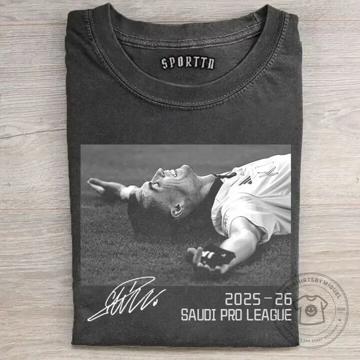 Cristiano Ronaldo Saudi Pro League 2025-26 Title Commemorative T-Shirt
