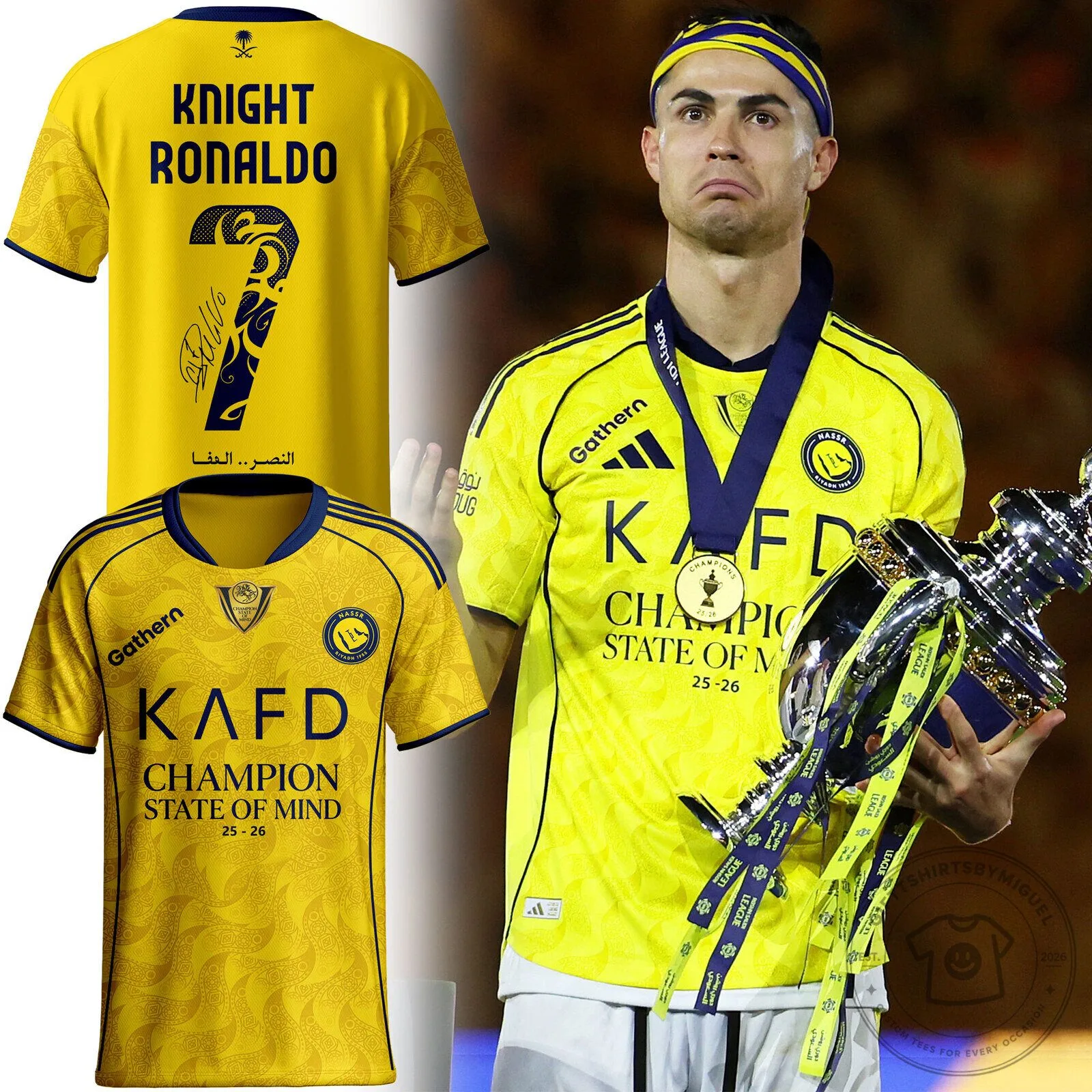 Cristiano Ronaldo Al-Nassr Saudi League Champion Jersey 25/26 - Limited Edition