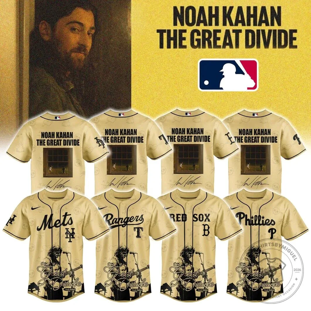 Noah Kahan Tour 2026 Limited Edition Jersey - Full Team MLB Collection
