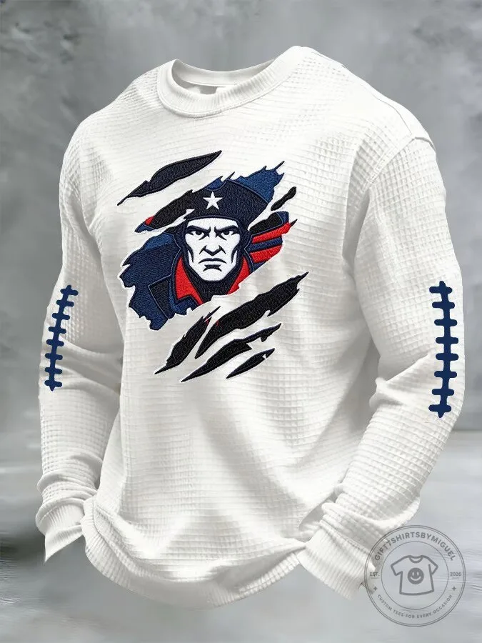 New England Patriots Football Team Logo Long-Sleeve T-Shirt