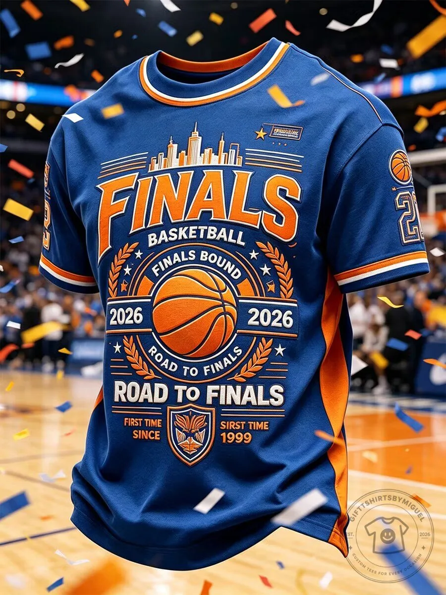 Basketball Fan Shirt Finals Bound 2026 Road to Finals T-Shirt