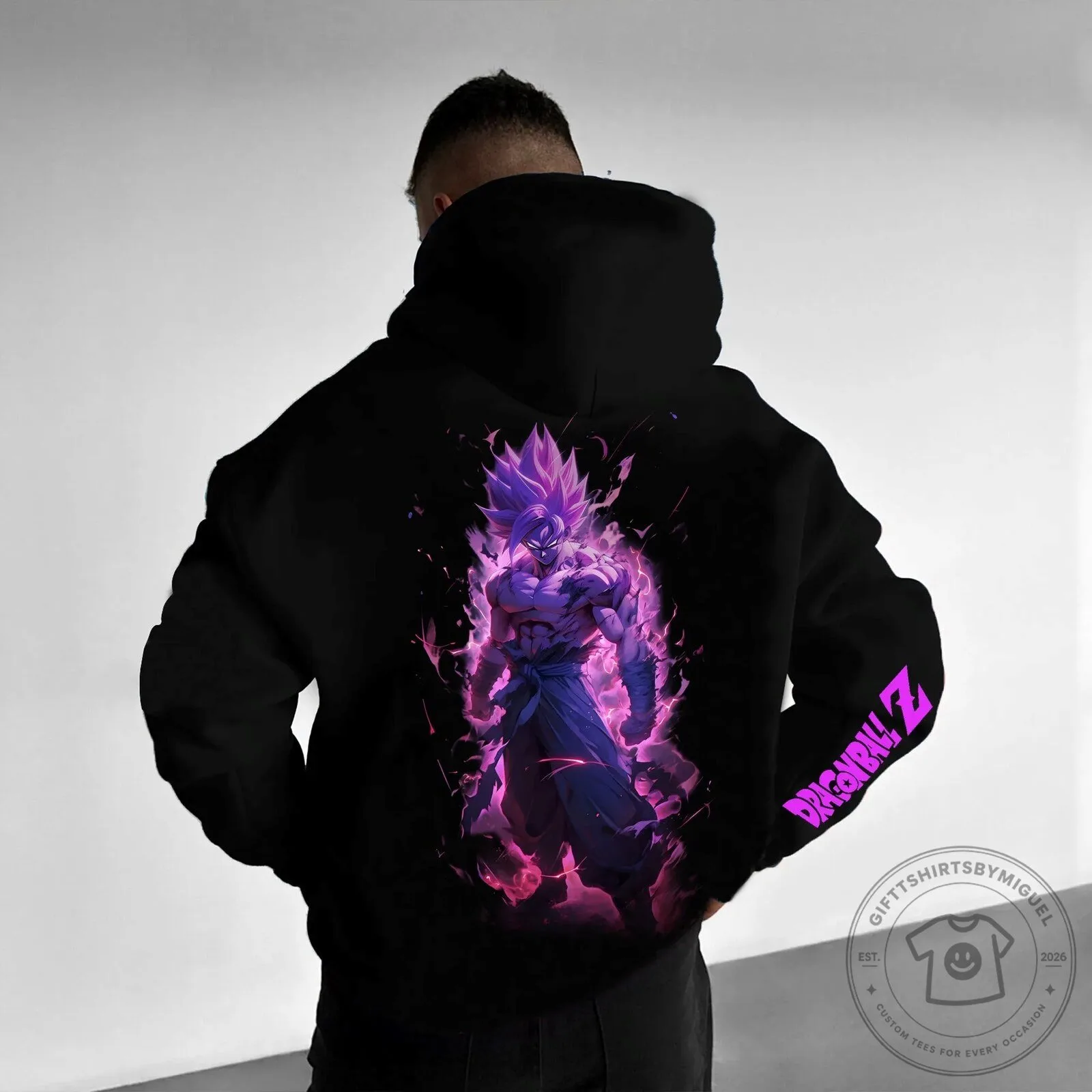 Dragon Ball Z Super Saiyan Goku Ultra Instinct Black Unisex Hoodie