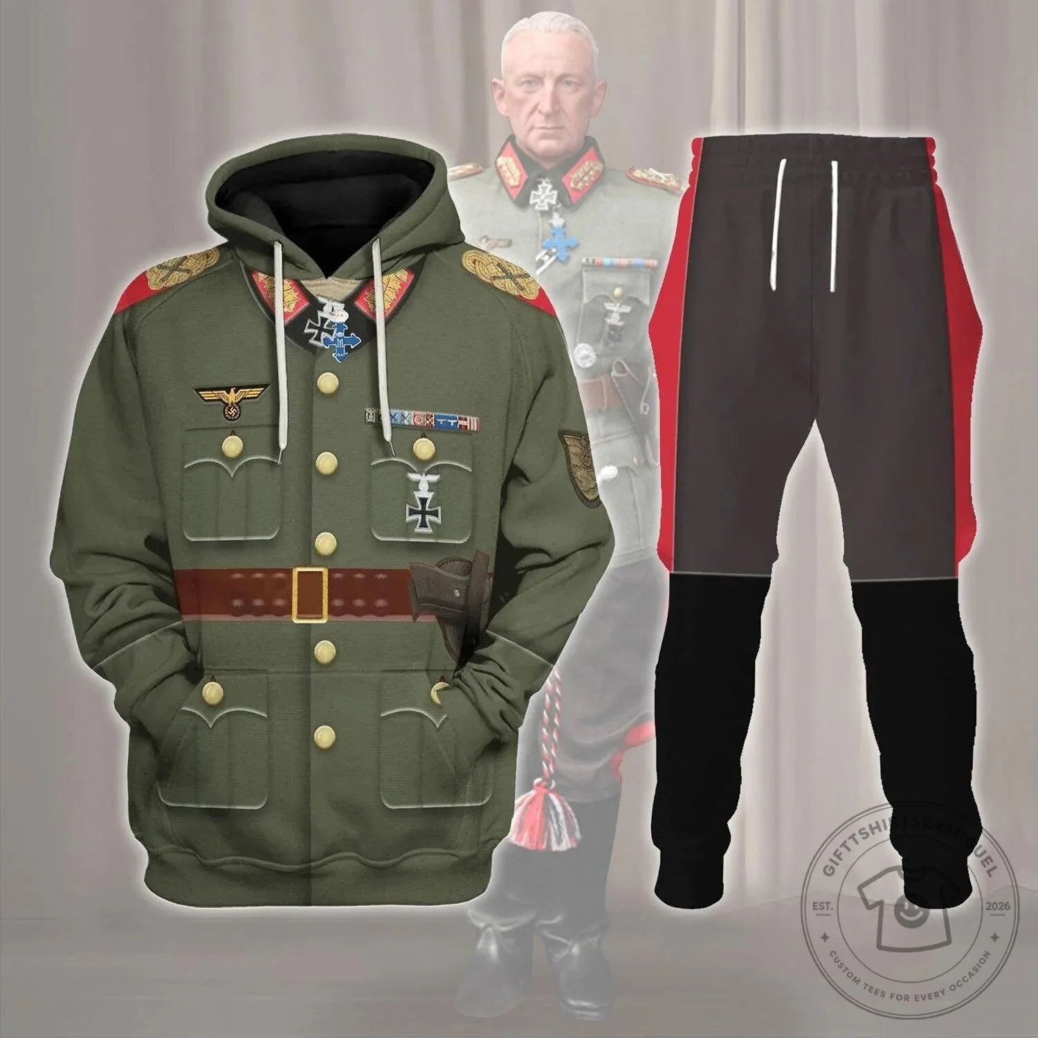 Erich von Manstein German Field Marshal Uniform Hoodie