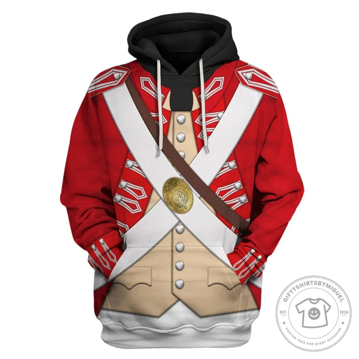 British 33rd Regiment Of Foot Uniform Historical Cosplay Costume Hoodie Set 19 British 33rd Regiment Of Foot Uniform Historical Cosplay Costume Hoodie Set