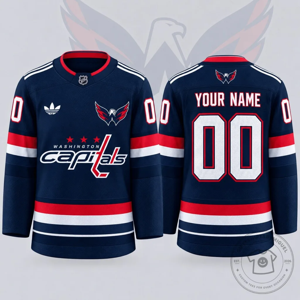 Washington Capitals NHL Personalized Classic Hockey Jersey Washington Capitals NHL Personalized Classic Hockey Jersey