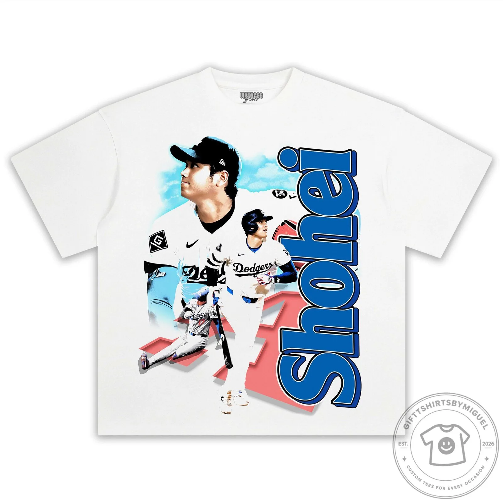 Shohei Ohtani World Series MVP White Baseball Fan T-Shirt