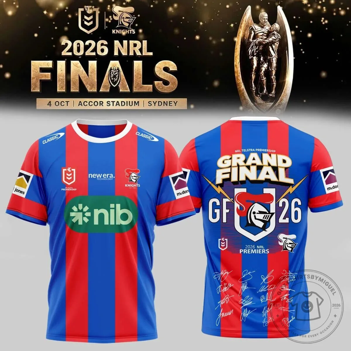 Newcastle Knights 2026 National Rugby League Grand Final Premiers Jersey