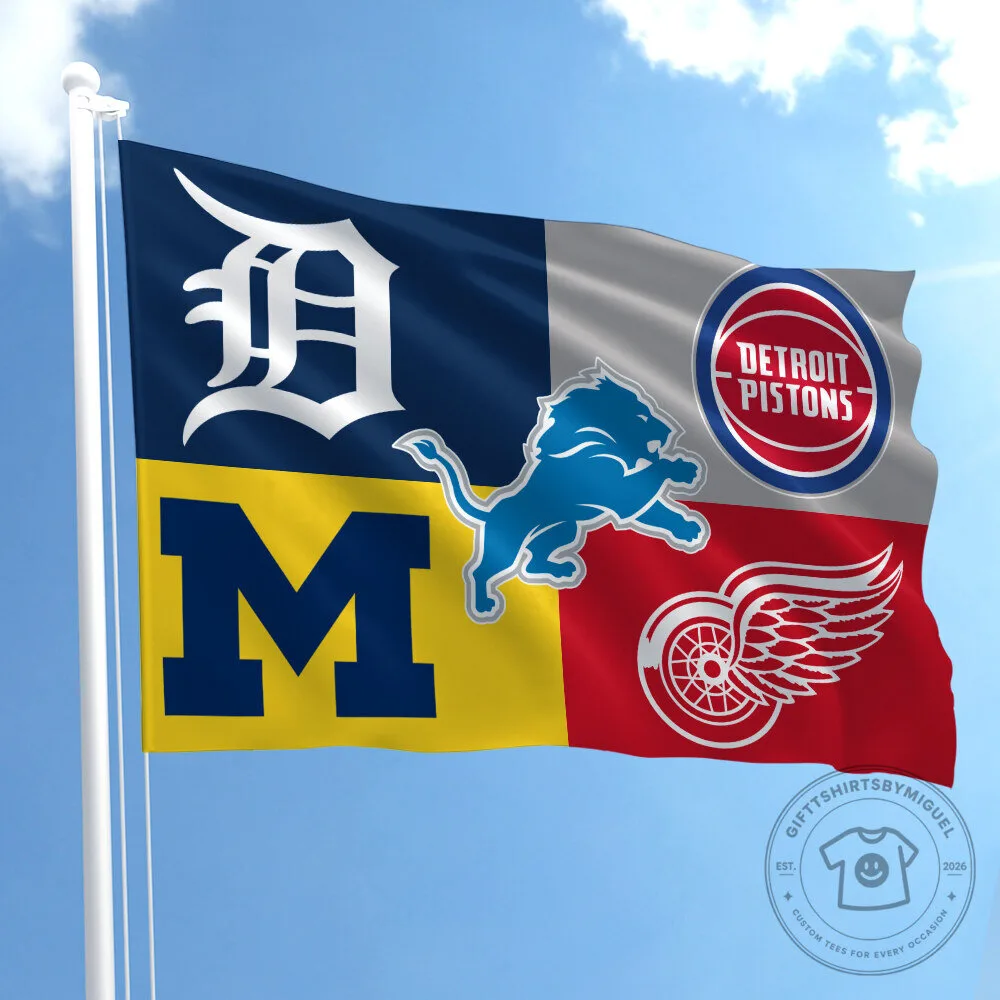 Chicago Sports Teams Mashup Flag, Chicago Cubs, Bears, White Sox, Blackhawks Flag 43 Chicago Sports Teams Mashup Flag, Chicago Cubs, Bears, White Sox, Blackhawks Flag