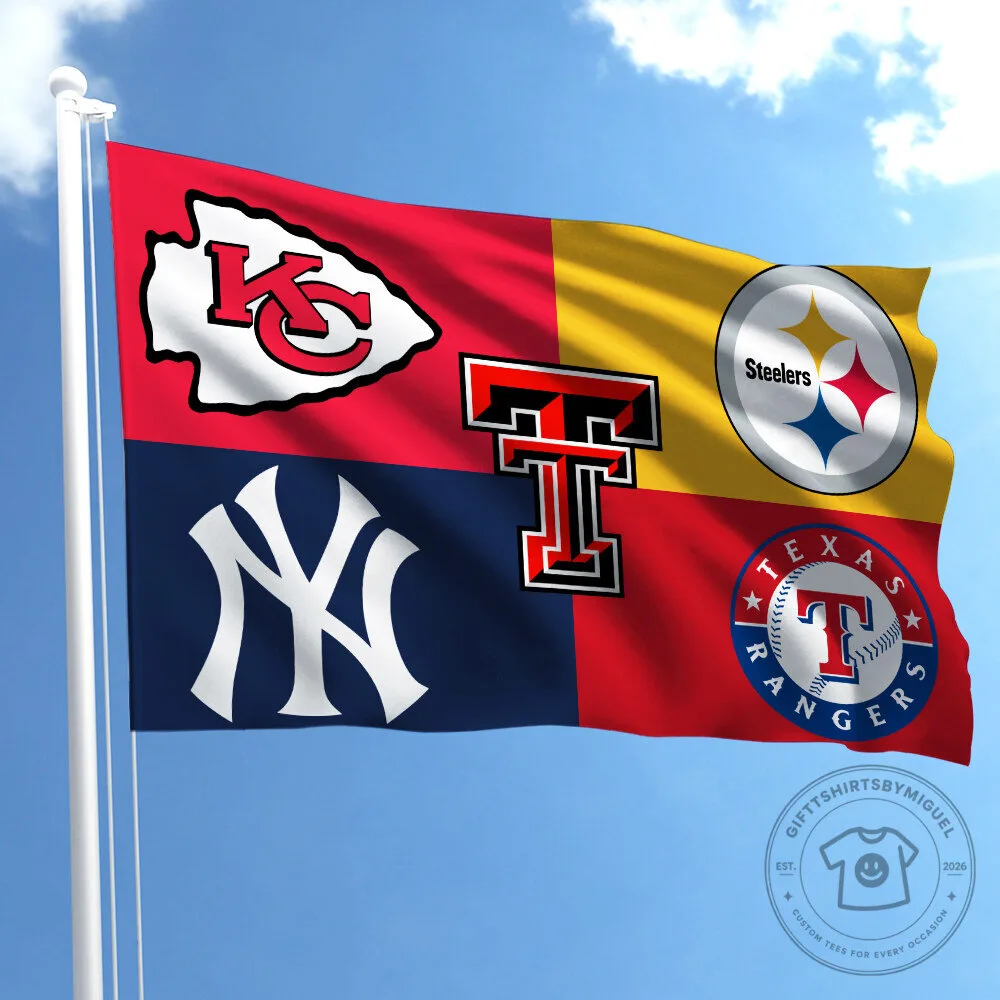 Chicago Sports Teams Mashup Flag, Chicago Cubs, Bears, White Sox, Blackhawks Flag 56 Chicago Sports Teams Mashup Flag, Chicago Cubs, Bears, White Sox, Blackhawks Flag
