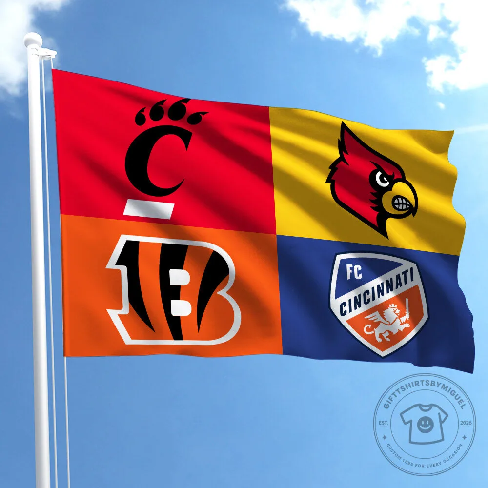 Chicago Sports Teams Mashup Flag, Chicago Cubs, Bears, White Sox, Blackhawks Flag 60 Chicago Sports Teams Mashup Flag, Chicago Cubs, Bears, White Sox, Blackhawks Flag