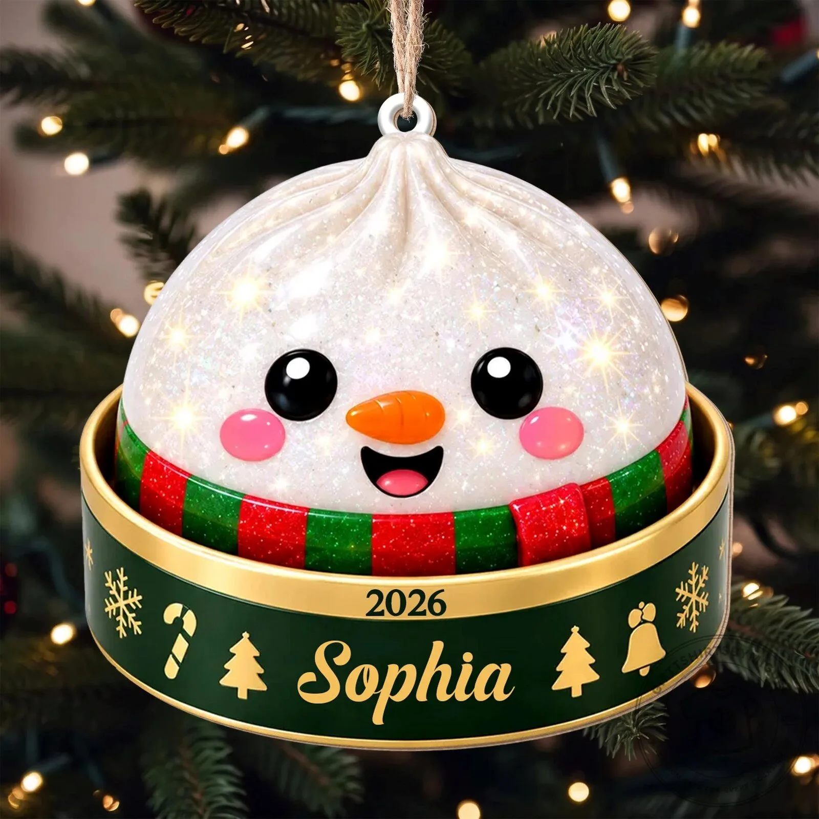 Personalized Christmas Santa Claus And Christmas Tree Ornament 13 Personalized Christmas Santa Claus And Christmas Tree Ornament