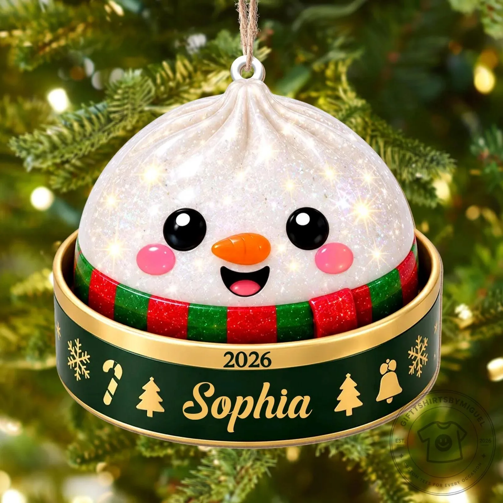 Personalized Christmas Santa Claus And Christmas Tree Ornament 16 Personalized Christmas Santa Claus And Christmas Tree Ornament