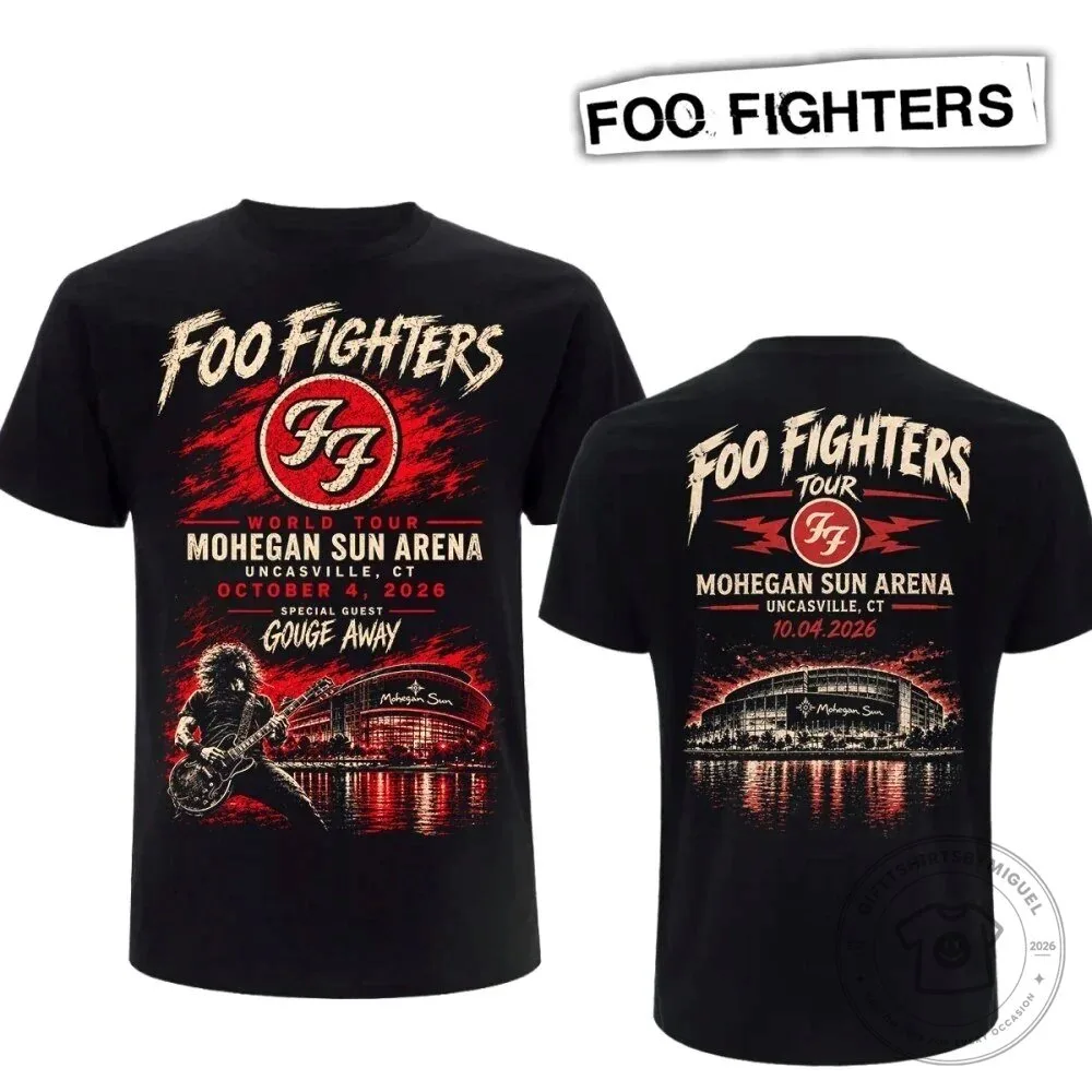 Foo Fighters Mohegan Sun Arena World Tour 2026 Concert T-Shirt