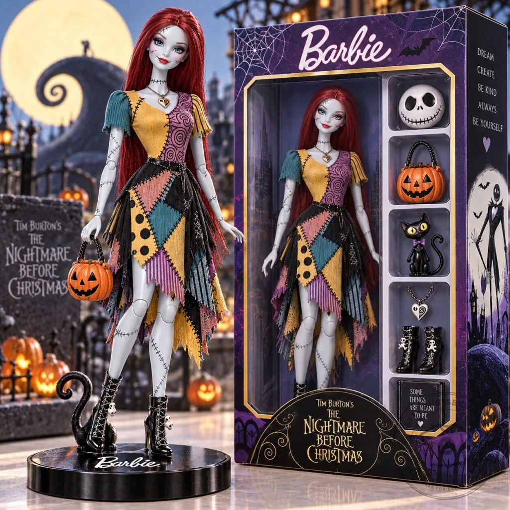 The Nightmare Before Christmas Sally Barbie Doll Collectible Figure The Nightmare Before Christmas Sally Barbie Doll Collectible Figure