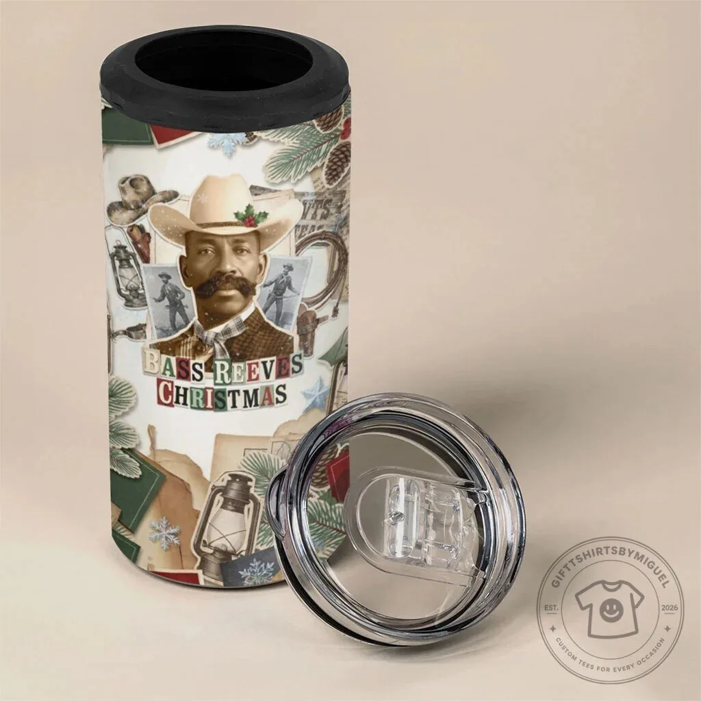 Bass Reeves Christmas Frontier Courage Old West Marshal Can Cooler Tumbler 9 Bass Reeves Christmas Frontier Courage Old West Marshal Can Cooler Tumbler