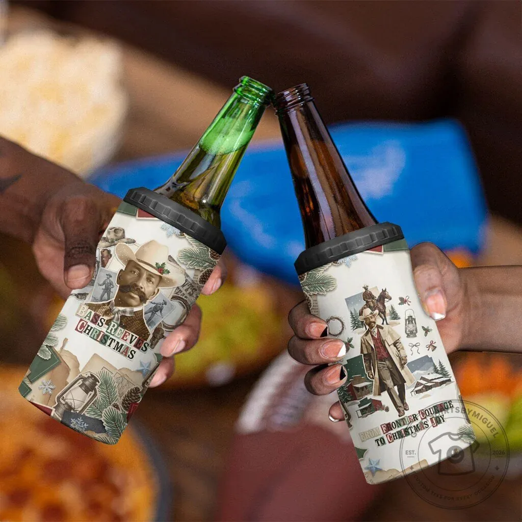 Bass Reeves Christmas Frontier Courage Old West Marshal Can Cooler Tumbler 12 Bass Reeves Christmas Frontier Courage Old West Marshal Can Cooler Tumbler