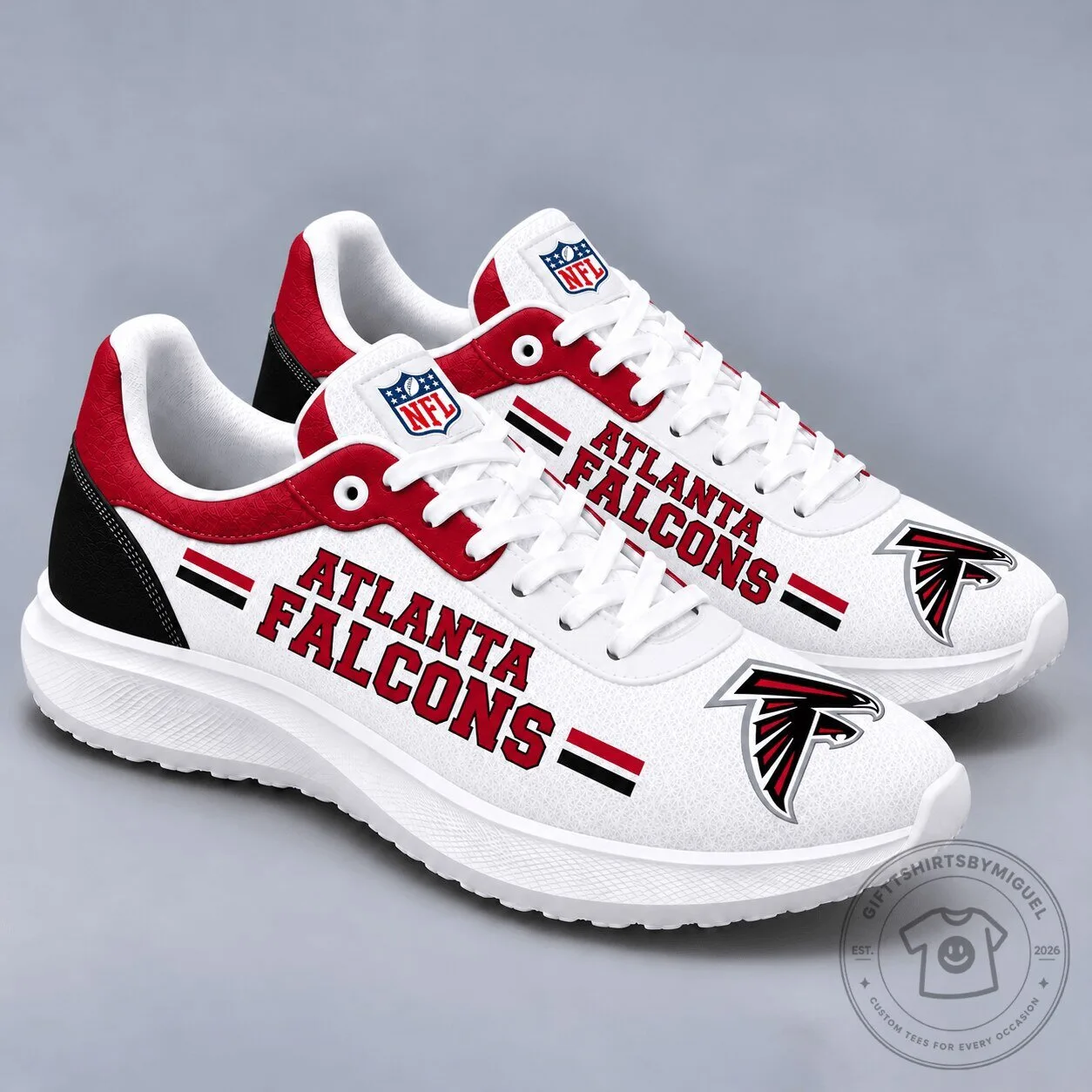 Atlanta Falcons NFL Team Logo Sport Sneakers for Men and Women
