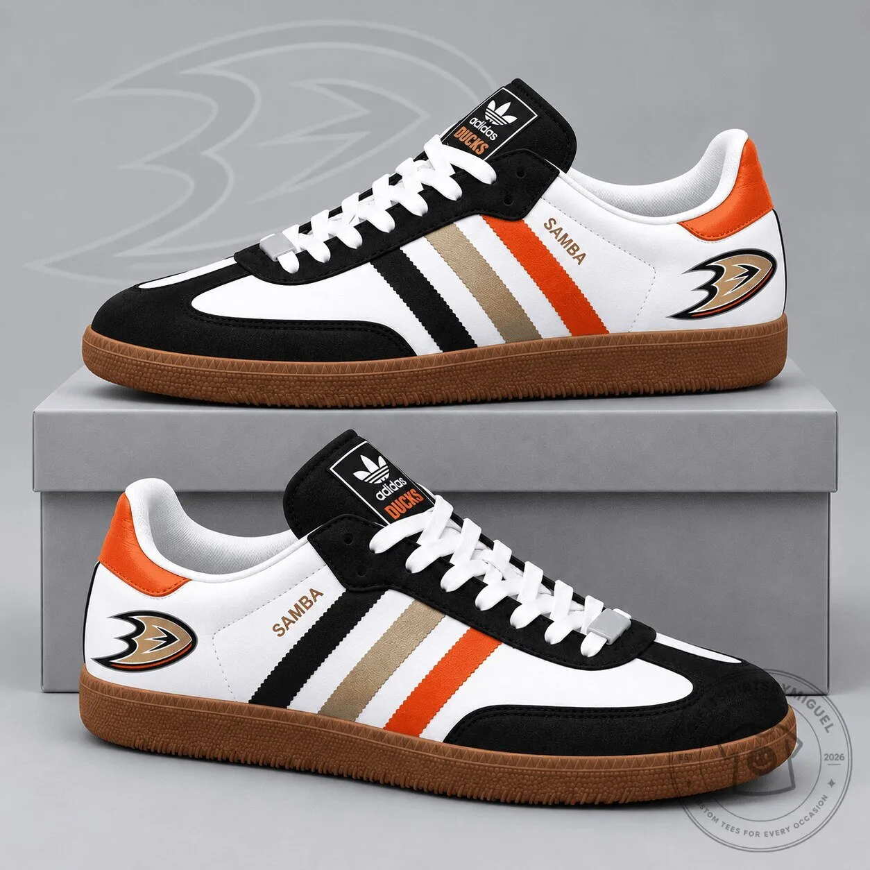 Anaheim Ducks National Hockey League Samba Low Top Sneakers