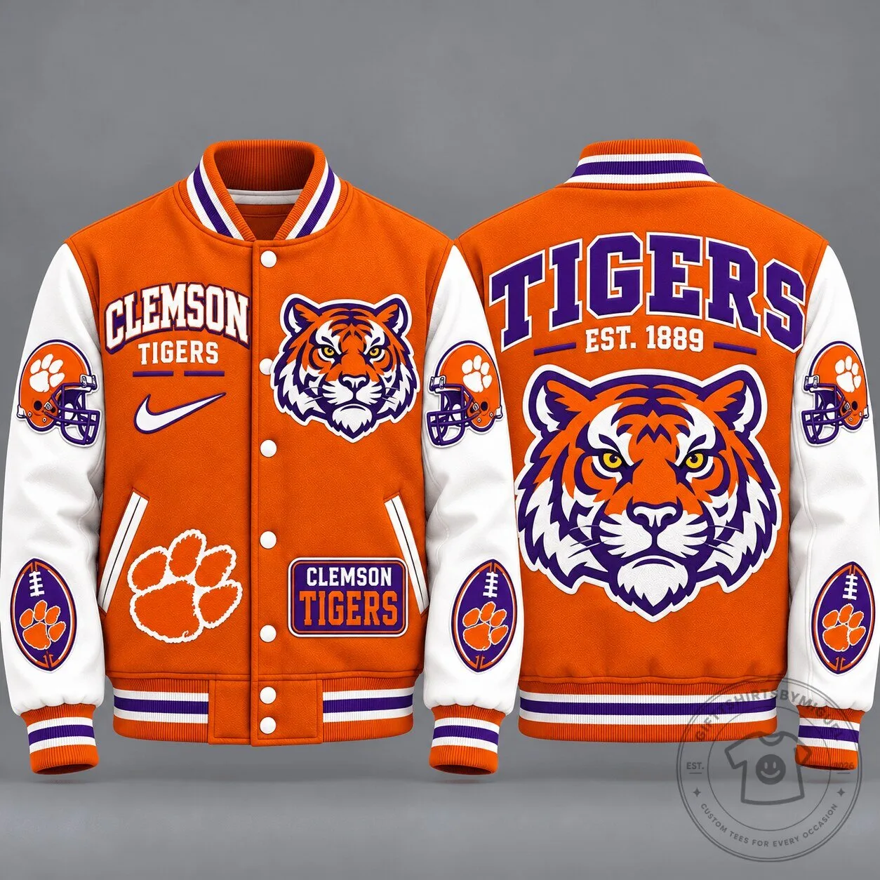 Clemson Tigers NCAA Football Varsity Letterman Jacket
