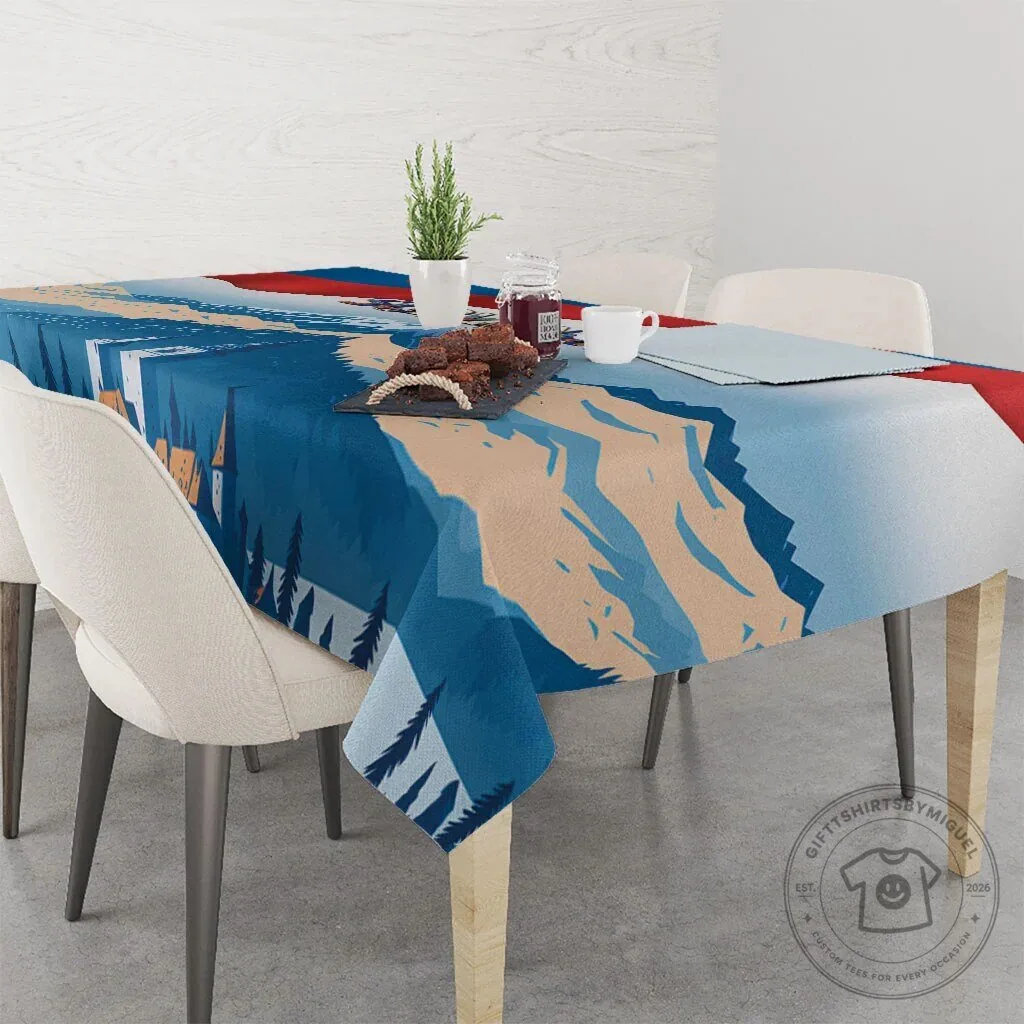 Slovenia Independence Day Lake Bled Julian Alps Landscape Tablecloth 8 Slovenia Independence Day Lake Bled Julian Alps Landscape Tablecloth