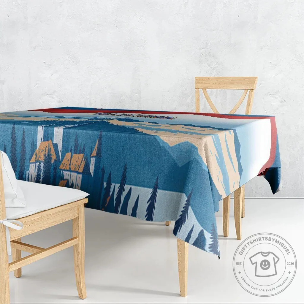 Slovenia Independence Day Lake Bled Julian Alps Landscape Tablecloth 9 Slovenia Independence Day Lake Bled Julian Alps Landscape Tablecloth