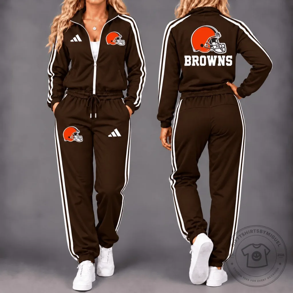 Cleveland Browns Gameday Ready Full-Zip Tracksuit Jacket Cleveland Browns Gameday Ready Full-Zip Tracksuit Jacket