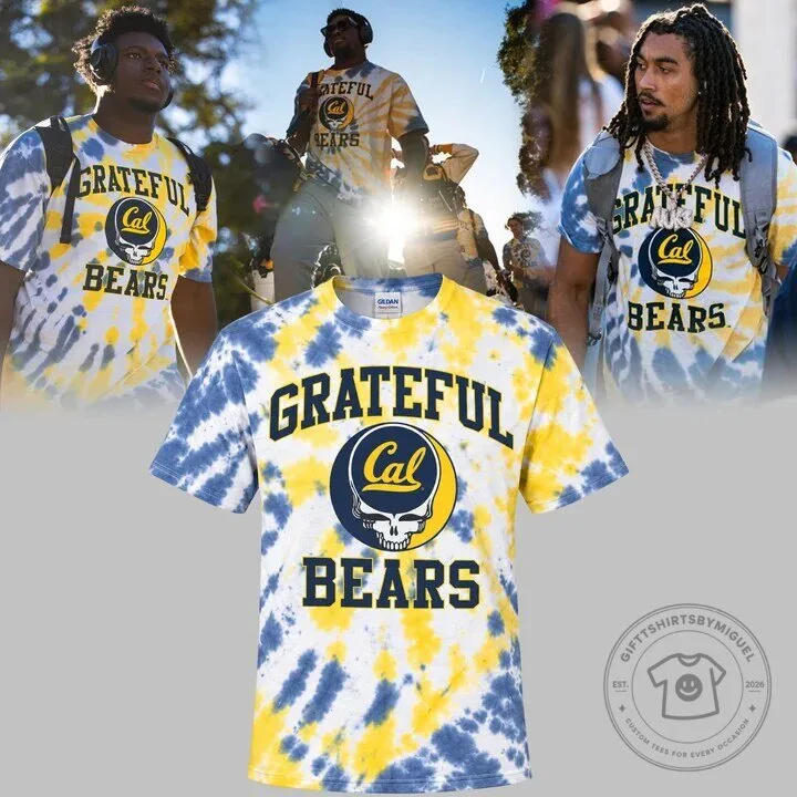 Grateful Dead Tie-Dye T-Shirt for Cal Football - California Golden Bears 3 Grateful Dead Tie-Dye T-Shirt for Cal Football - California Golden Bears