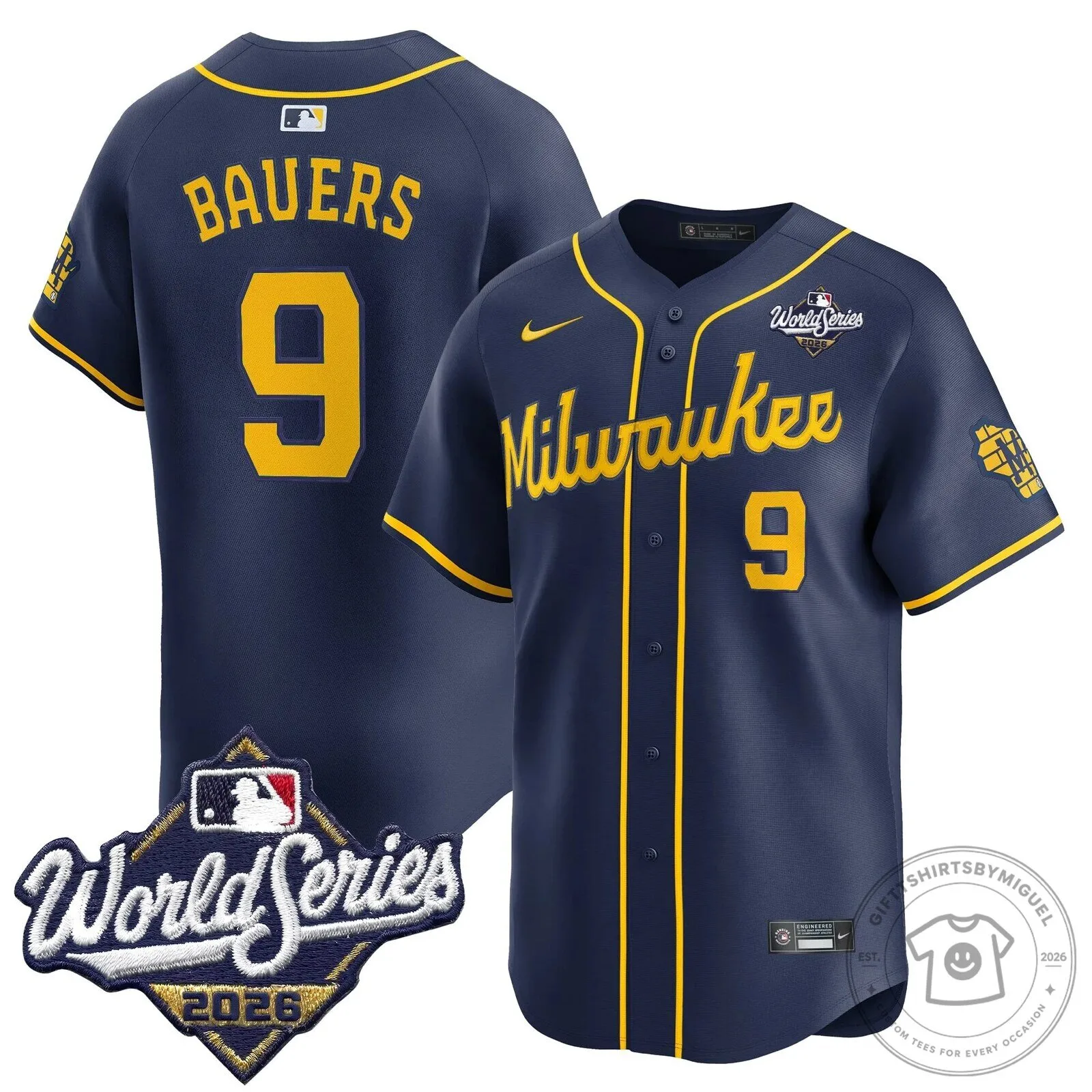 Milwaukee Brewers 2026 World Series Vapor Premier Limited Baseball Jersey