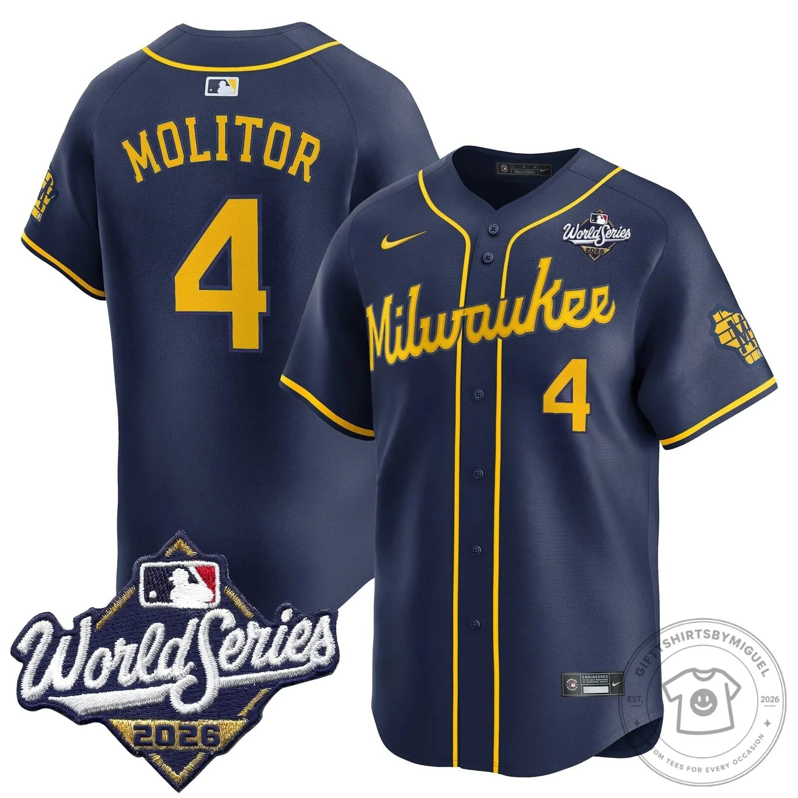Milwaukee Brewers 2026 World Series Vapor Premier Limited Baseball Jersey 68 Milwaukee Brewers 2026 World Series Vapor Premier Limited Baseball Jersey