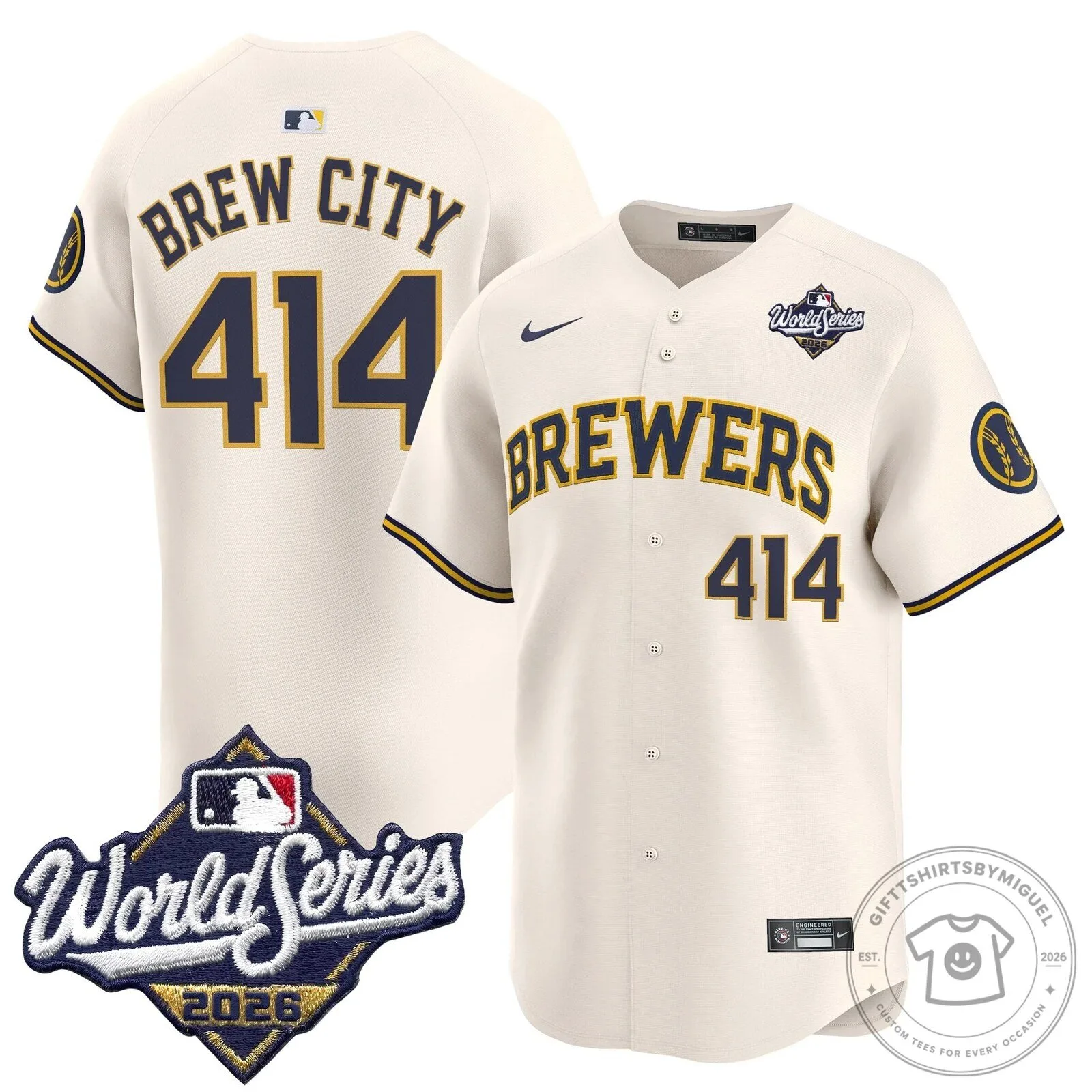 Milwaukee Brewers 2026 World Series Vapor Premier Limited Baseball Jersey 74 Milwaukee Brewers 2026 World Series Vapor Premier Limited Baseball Jersey