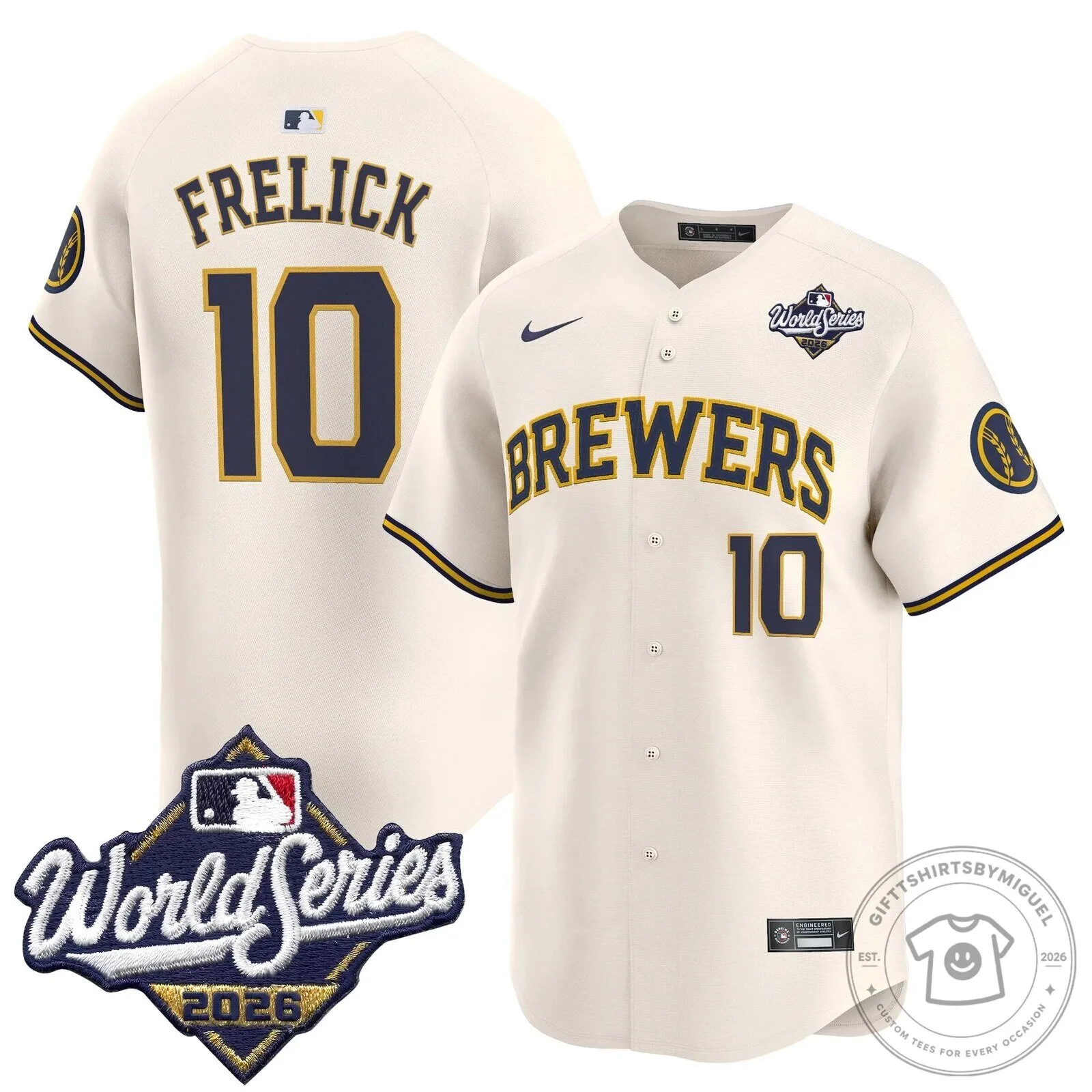 Milwaukee Brewers 2026 World Series Vapor Premier Limited Baseball Jersey 77 Milwaukee Brewers 2026 World Series Vapor Premier Limited Baseball Jersey