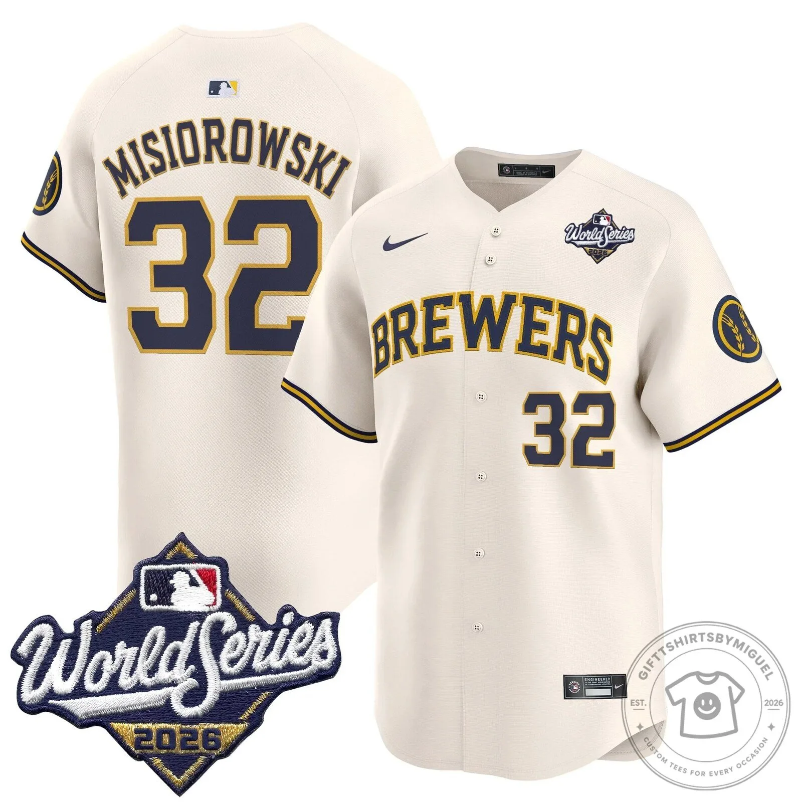 Milwaukee Brewers 2026 World Series Vapor Premier Limited Baseball Jersey 78 Milwaukee Brewers 2026 World Series Vapor Premier Limited Baseball Jersey