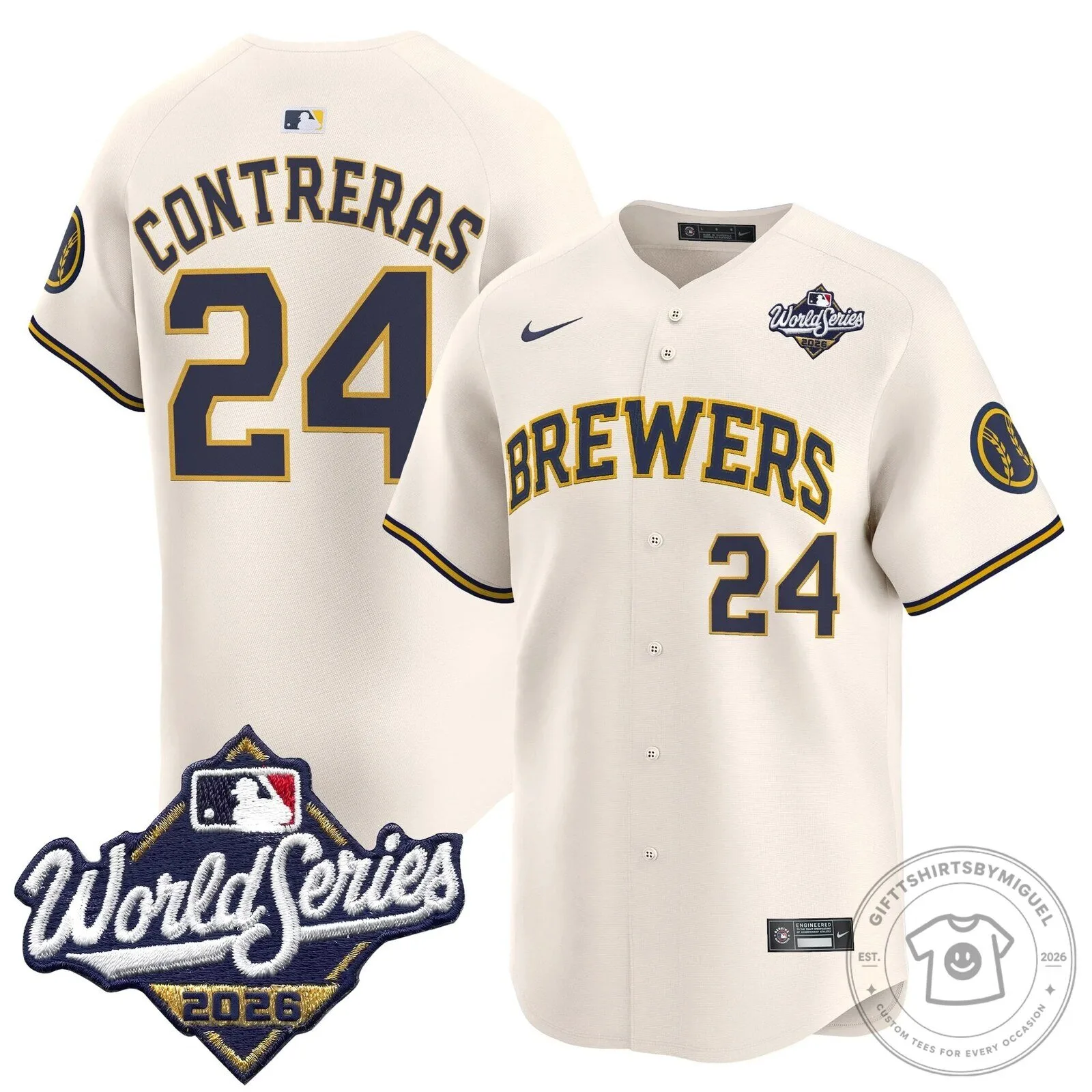 Milwaukee Brewers 2026 World Series Vapor Premier Limited Baseball Jersey 81 Milwaukee Brewers 2026 World Series Vapor Premier Limited Baseball Jersey