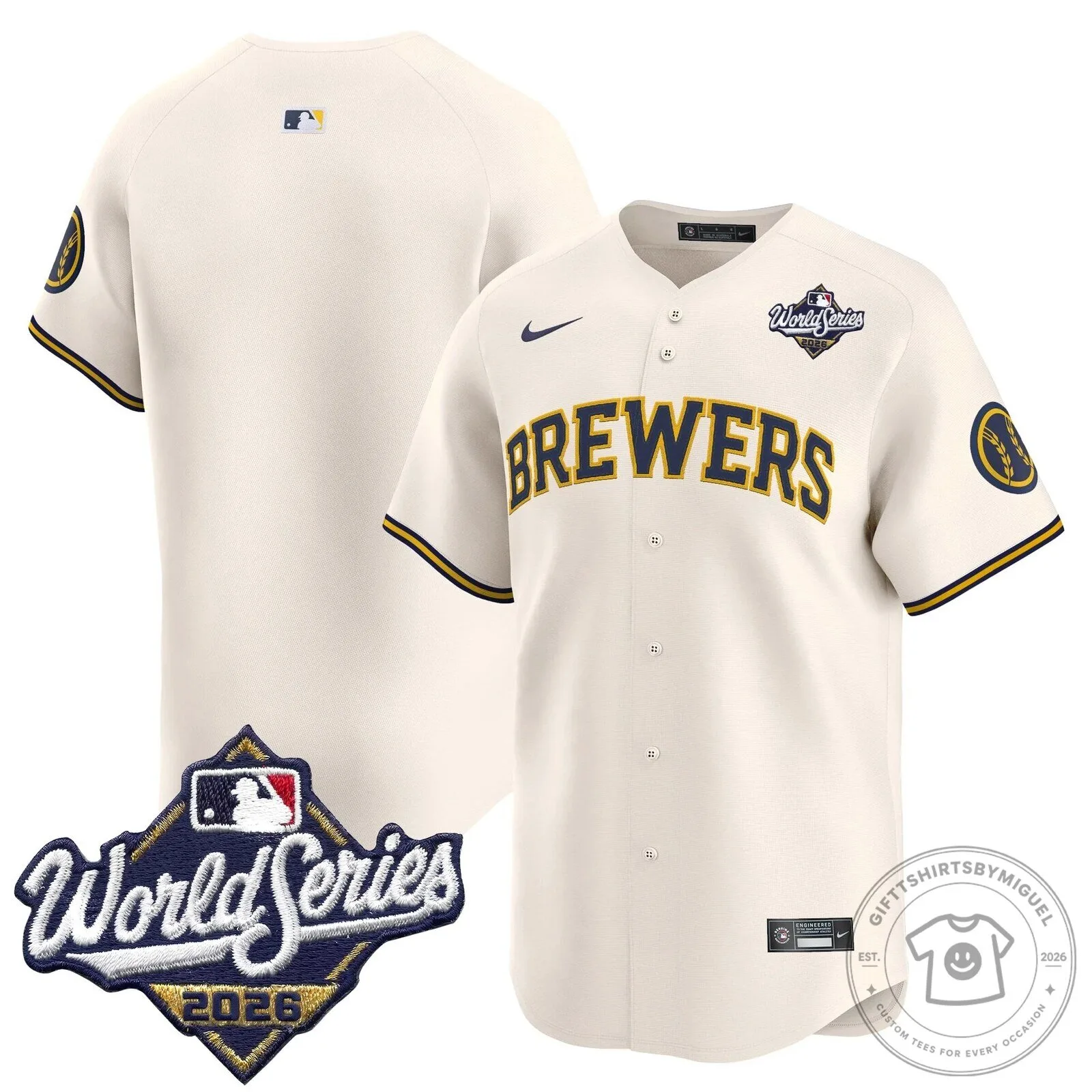 Milwaukee Brewers 2026 World Series Vapor Premier Limited Baseball Jersey 83 Milwaukee Brewers 2026 World Series Vapor Premier Limited Baseball Jersey