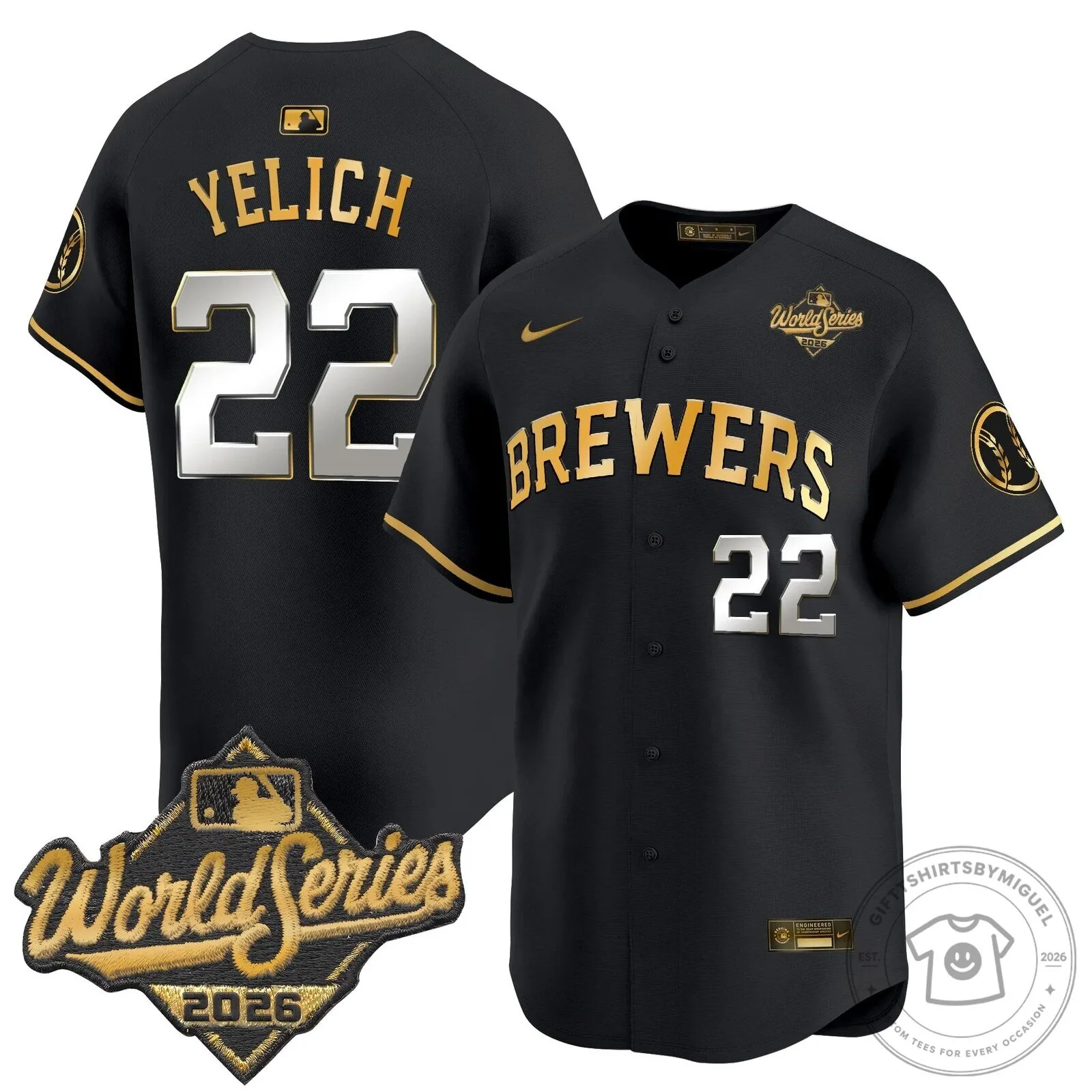 Milwaukee Brewers 2026 World Series Vapor Premier Limited Baseball Jersey 85 Milwaukee Brewers 2026 World Series Vapor Premier Limited Baseball Jersey