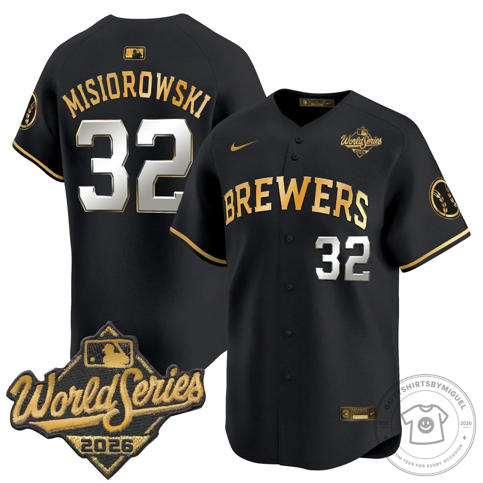 Milwaukee Brewers 2026 World Series Vapor Premier Limited Baseball Jersey 90 Milwaukee Brewers 2026 World Series Vapor Premier Limited Baseball Jersey