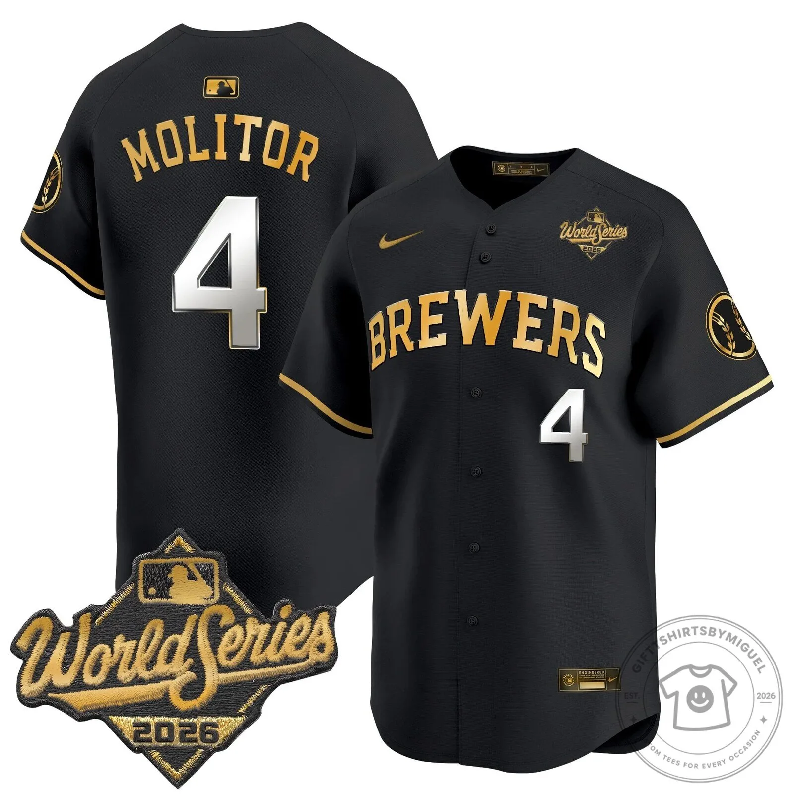 Milwaukee Brewers 2026 World Series Vapor Premier Limited Baseball Jersey 92 Milwaukee Brewers 2026 World Series Vapor Premier Limited Baseball Jersey