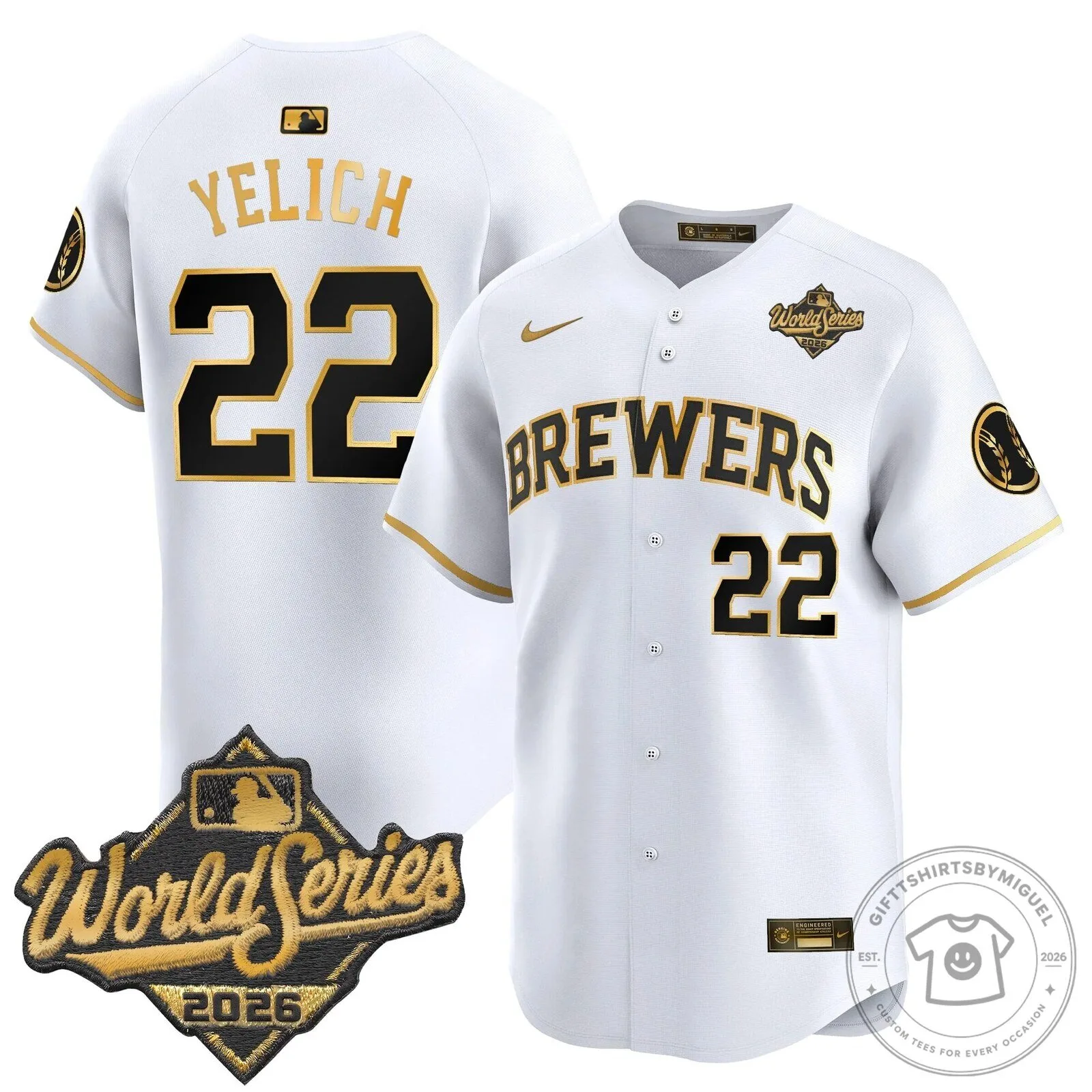 Milwaukee Brewers 2026 World Series Vapor Premier Limited Baseball Jersey 97 Milwaukee Brewers 2026 World Series Vapor Premier Limited Baseball Jersey