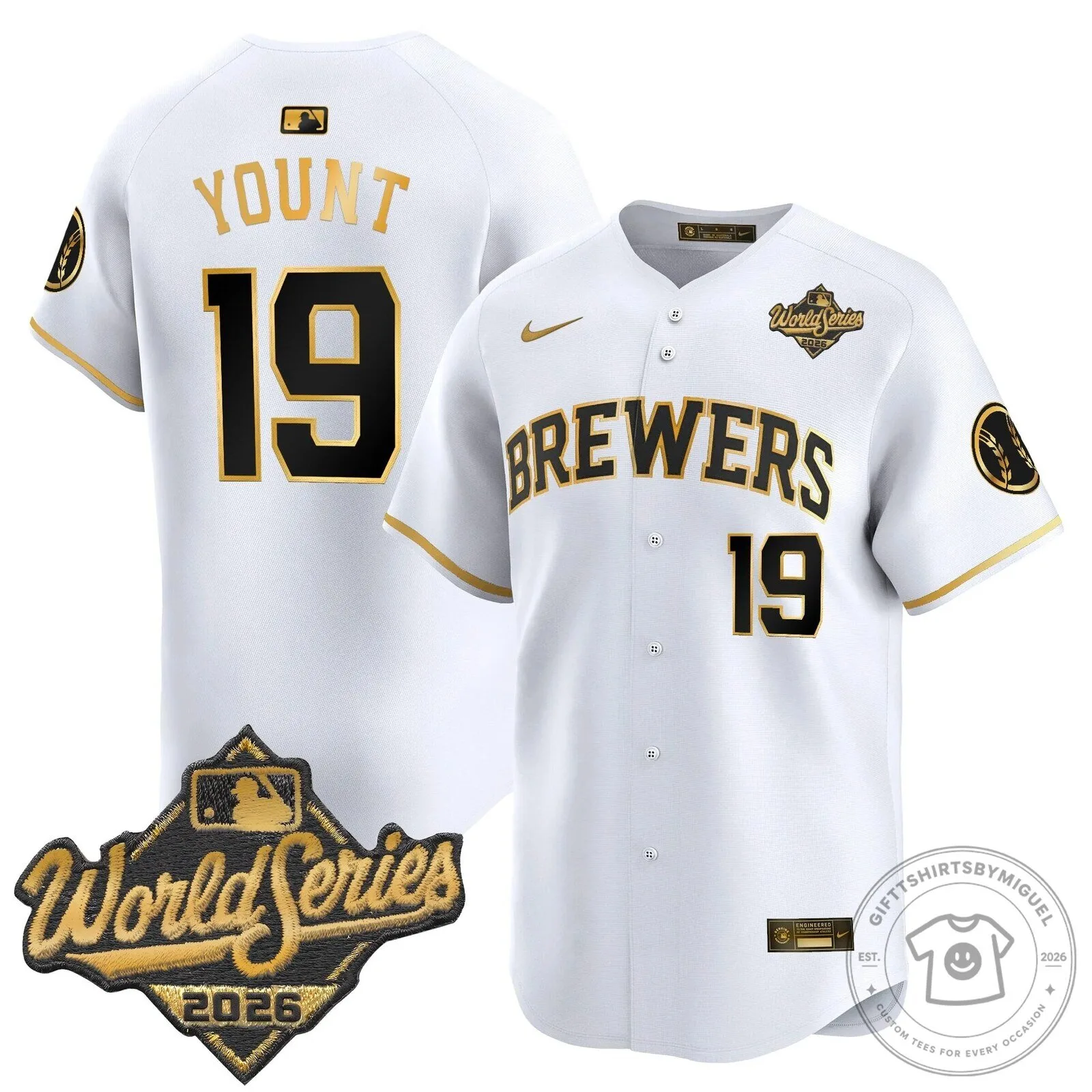 Milwaukee Brewers 2026 World Series Vapor Premier Limited Baseball Jersey 103 Milwaukee Brewers 2026 World Series Vapor Premier Limited Baseball Jersey