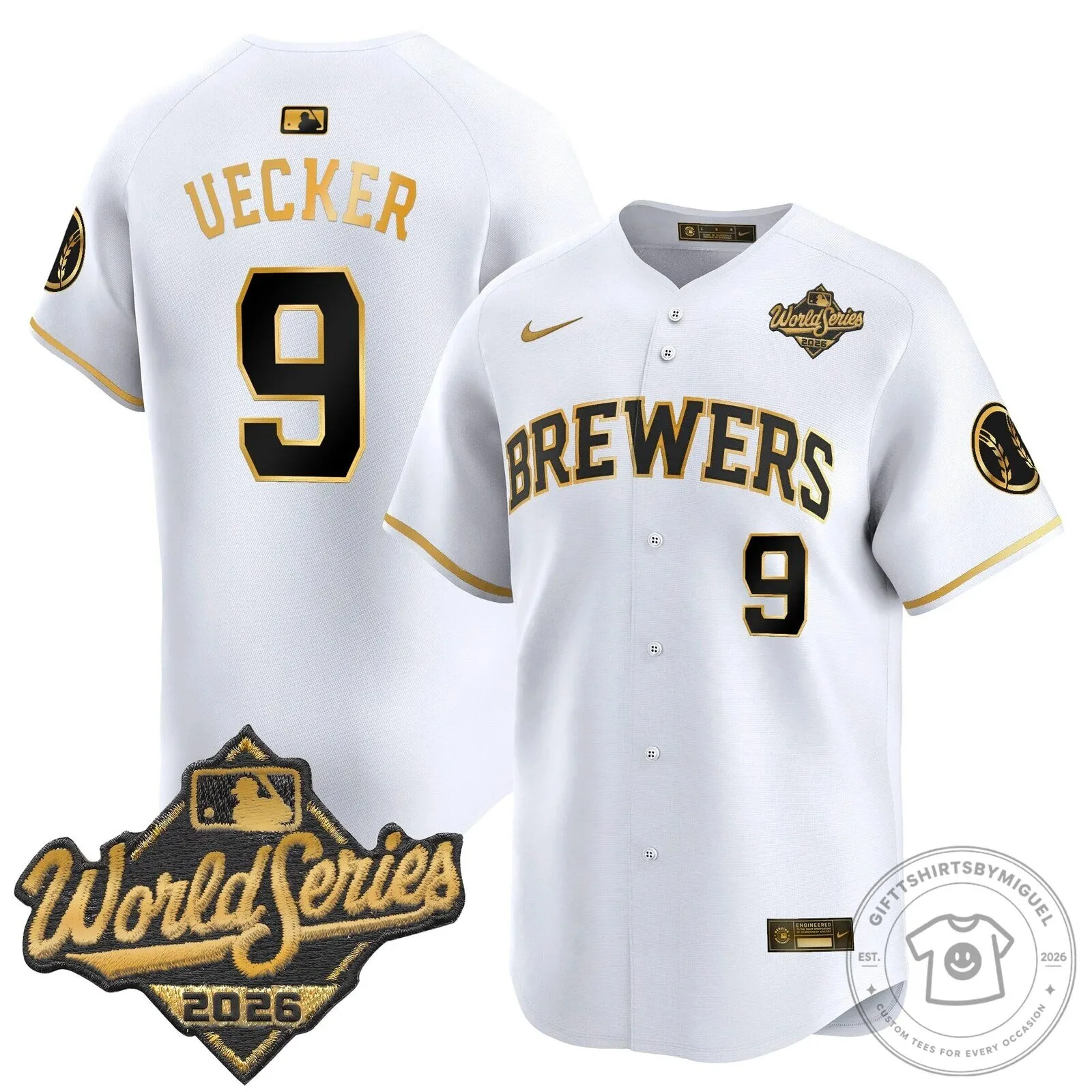 Milwaukee Brewers 2026 World Series Vapor Premier Limited Baseball Jersey 106 Milwaukee Brewers 2026 World Series Vapor Premier Limited Baseball Jersey