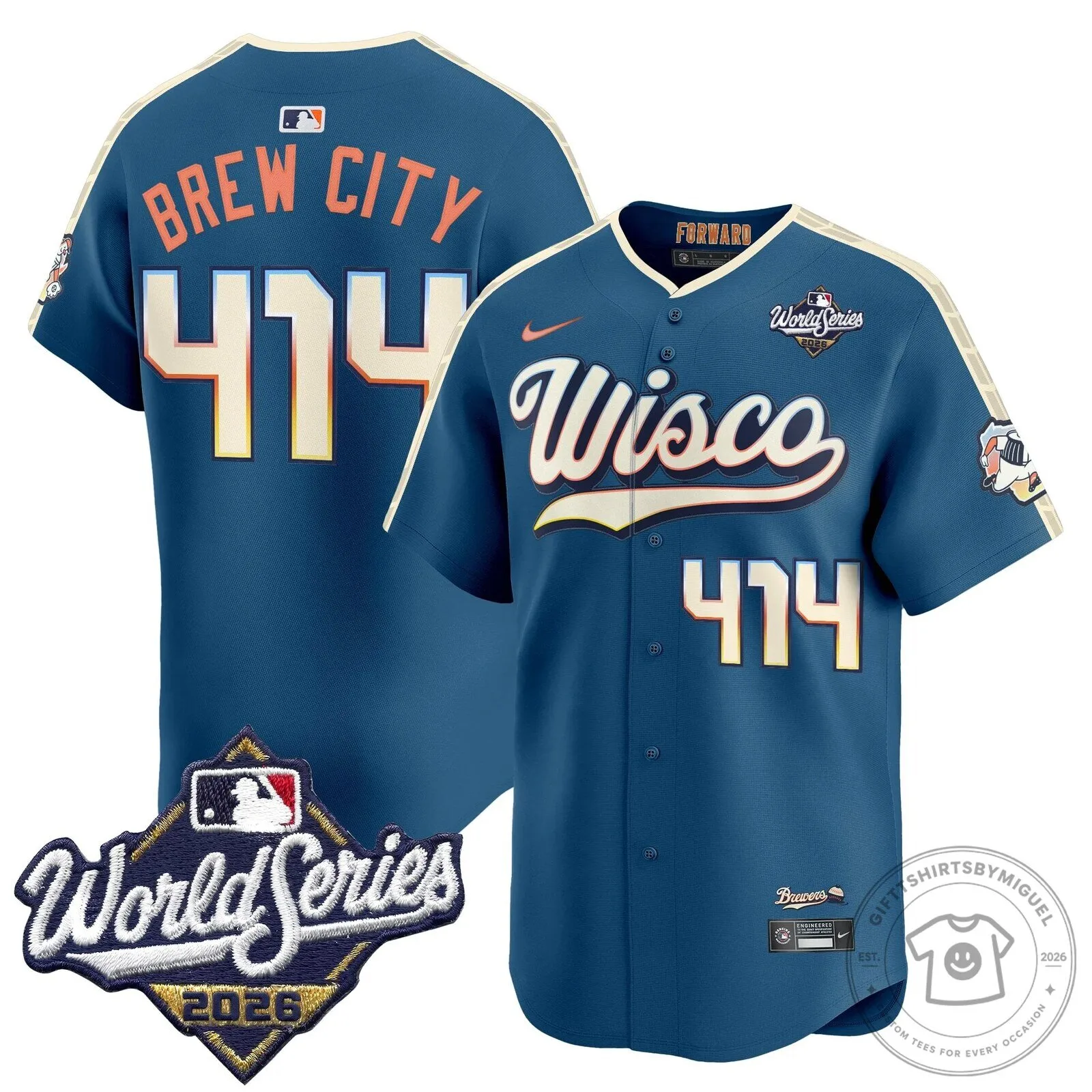 Milwaukee Brewers 2026 World Series Vapor Premier Limited Baseball Jersey 110 Milwaukee Brewers 2026 World Series Vapor Premier Limited Baseball Jersey