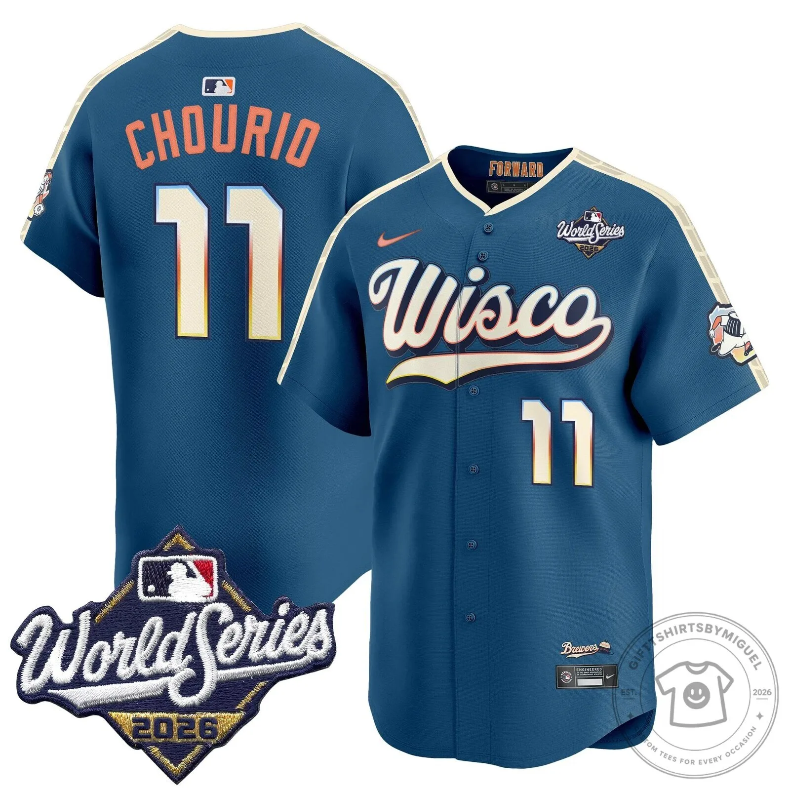 Milwaukee Brewers 2026 World Series Vapor Premier Limited Baseball Jersey 111 Milwaukee Brewers 2026 World Series Vapor Premier Limited Baseball Jersey
