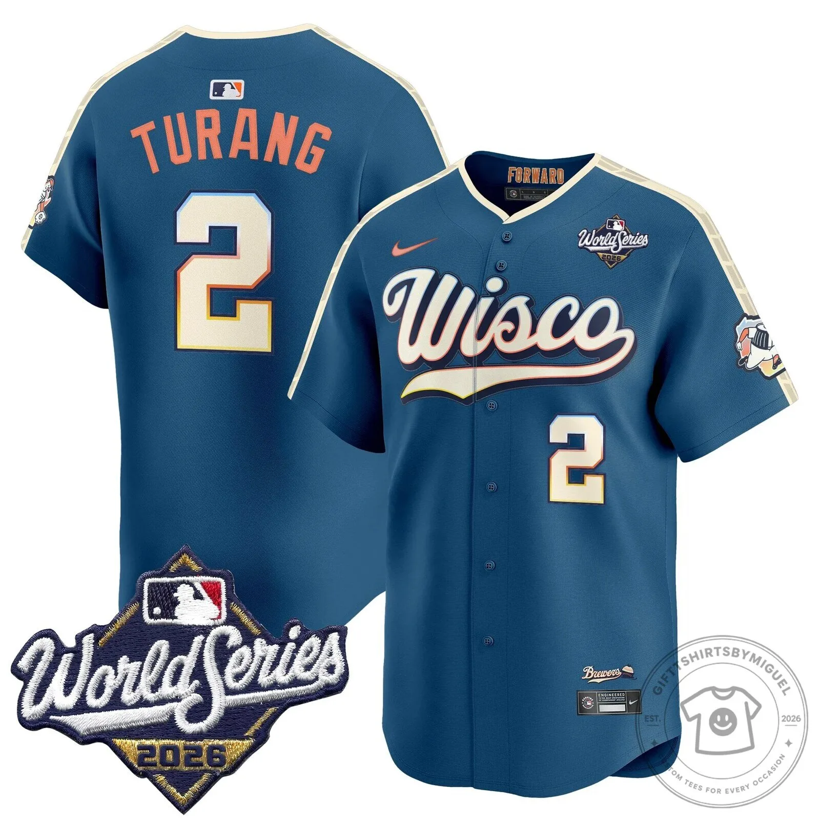 Milwaukee Brewers 2026 World Series Vapor Premier Limited Baseball Jersey 112 Milwaukee Brewers 2026 World Series Vapor Premier Limited Baseball Jersey