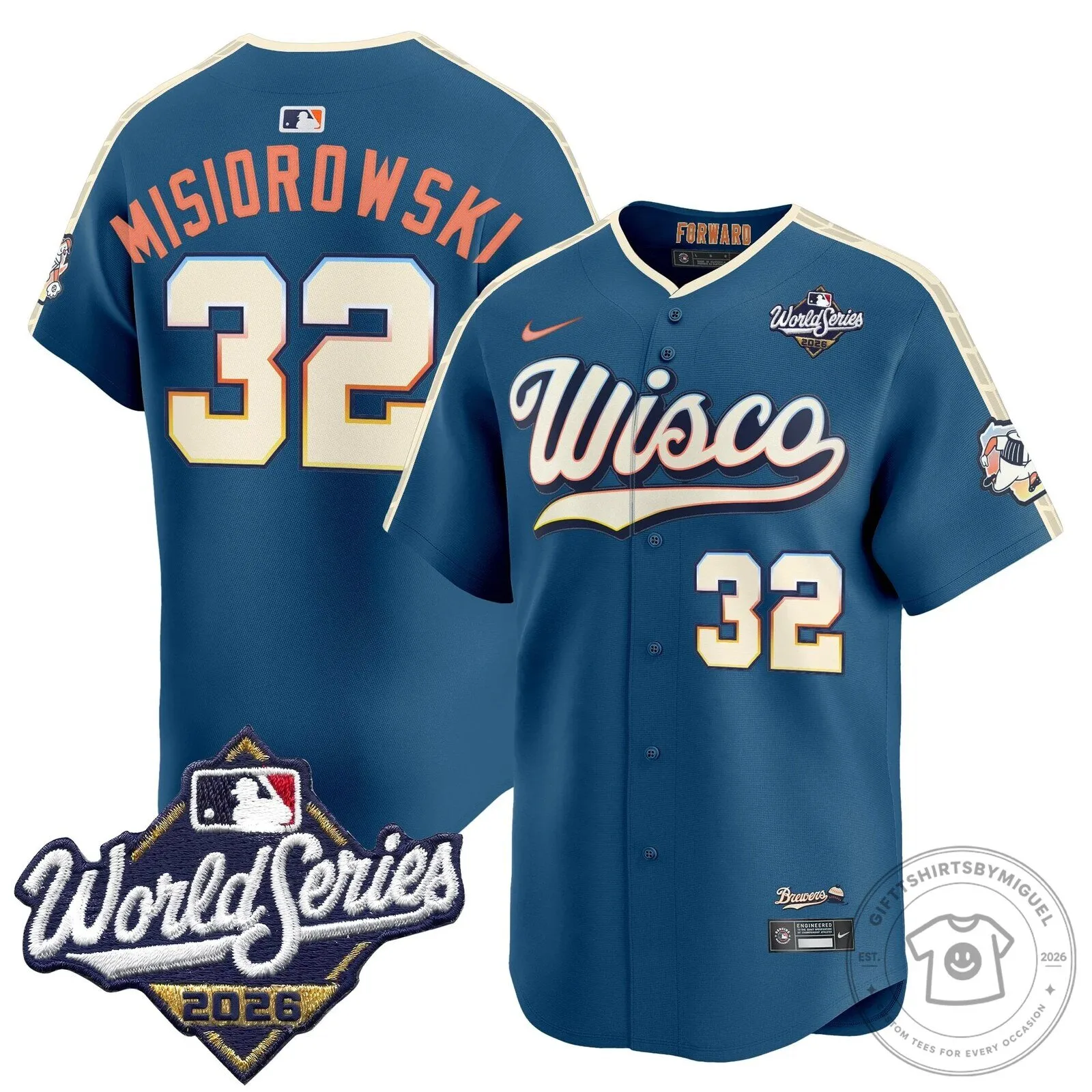 Milwaukee Brewers 2026 World Series Vapor Premier Limited Baseball Jersey 114 Milwaukee Brewers 2026 World Series Vapor Premier Limited Baseball Jersey