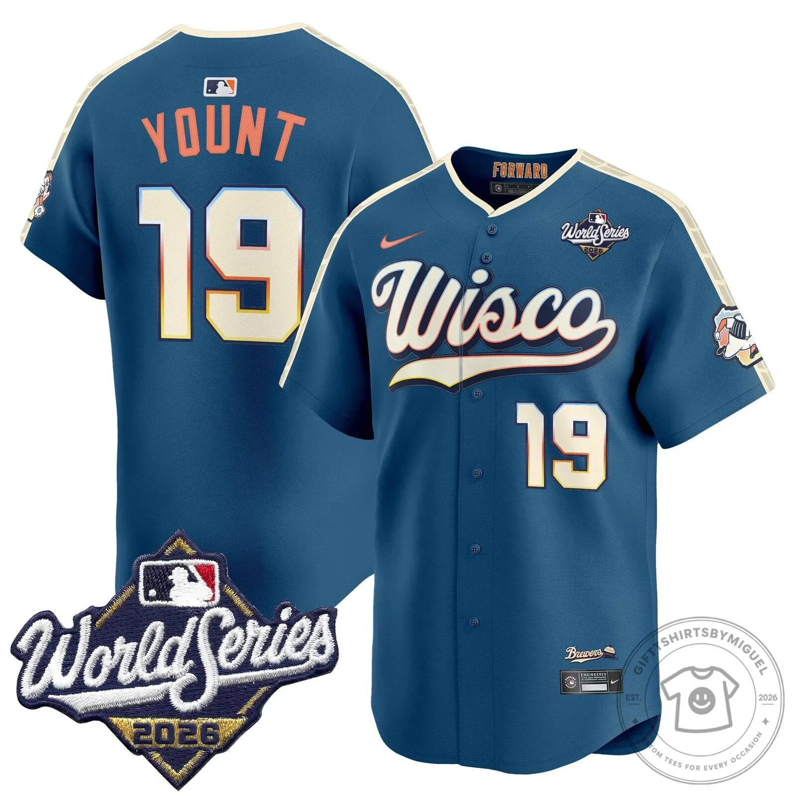 Milwaukee Brewers 2026 World Series Vapor Premier Limited Baseball Jersey 115 Milwaukee Brewers 2026 World Series Vapor Premier Limited Baseball Jersey