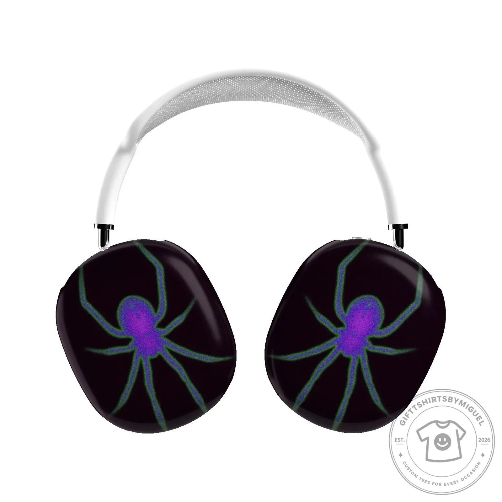 Creepy Crawly Spider Design Protective Cover for Apple AirPods Max Headphones