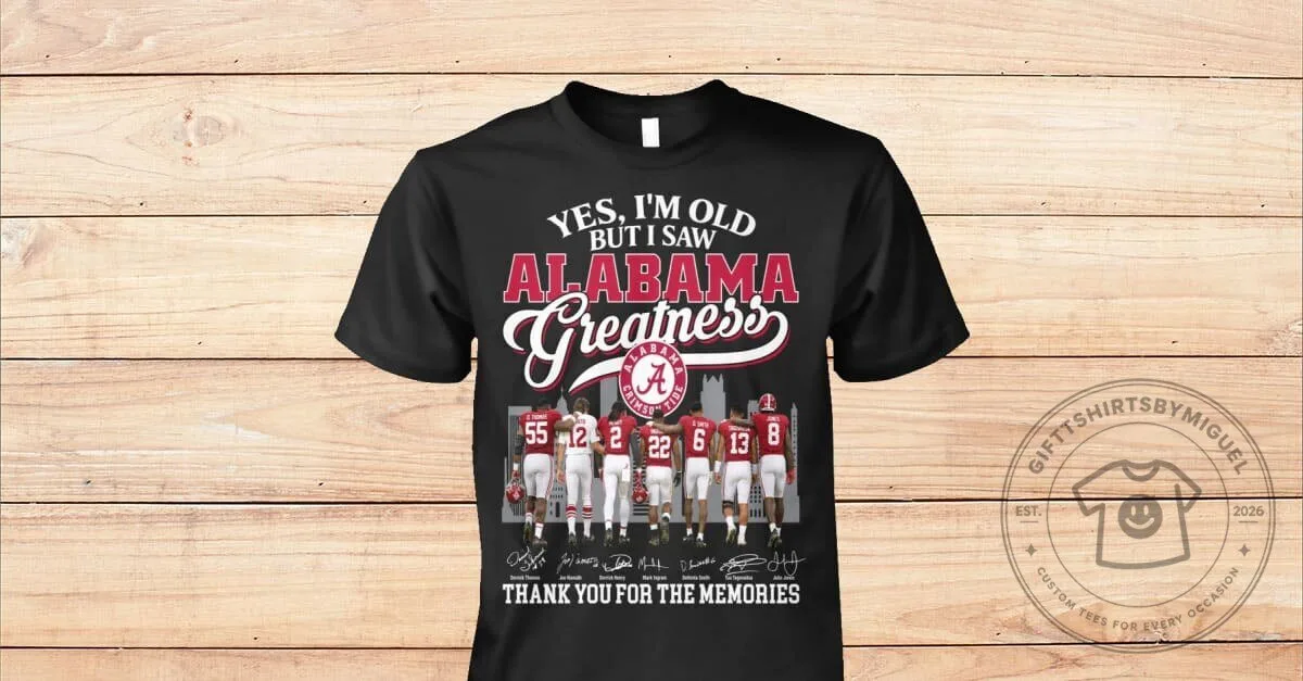 Thank You For The Memories T-Shirt Celebrating Alabama Crimson Tide Football Greatness