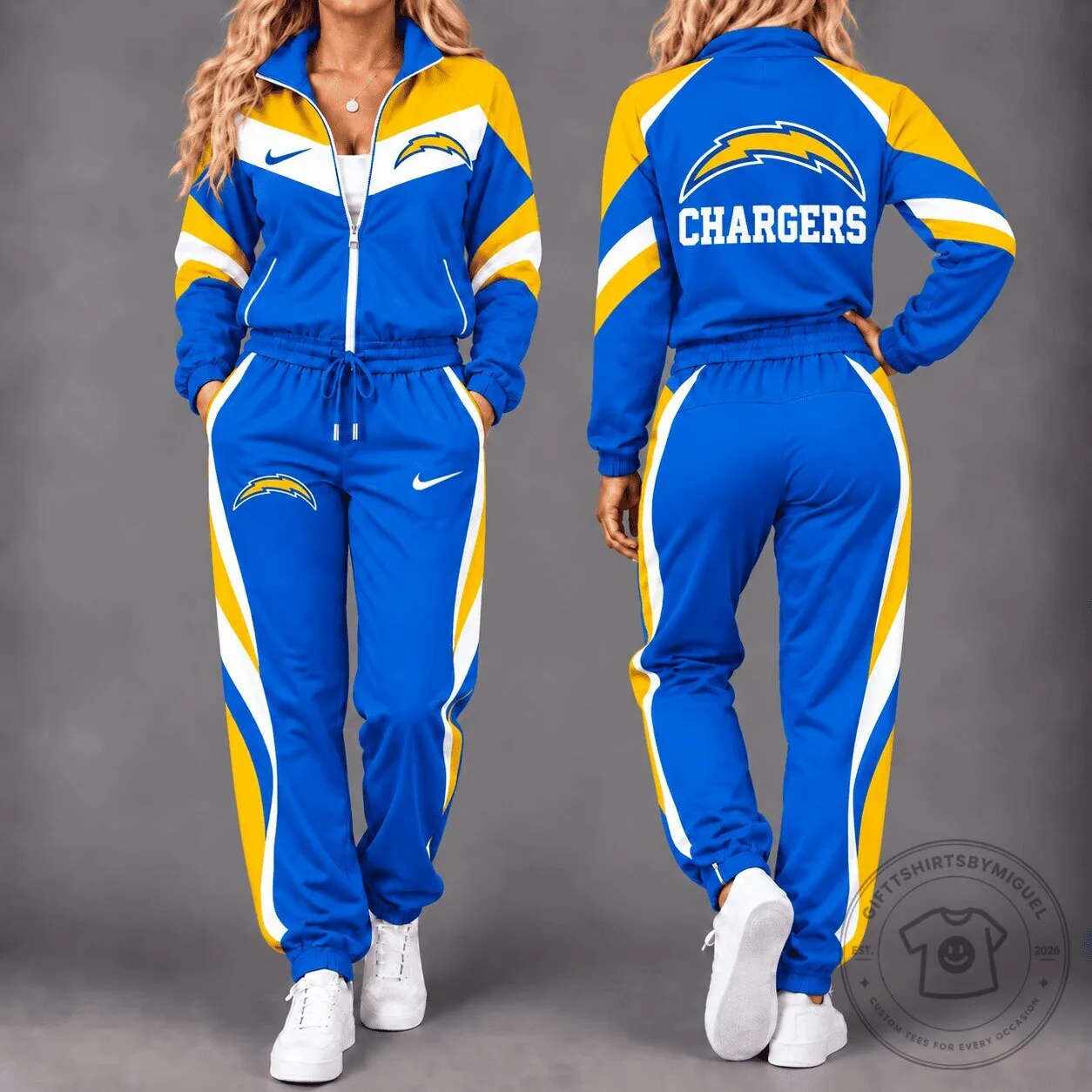 Los Angeles Chargers NFL Team Pride Full-Zip Tracksuit Jacket