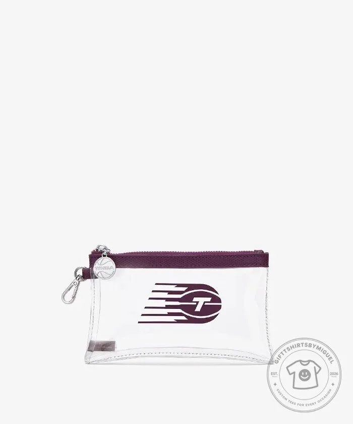 Toronto Tempo WNBA Basketball Clear Wristlet Set with Keychain 17 Toronto Tempo WNBA Basketball Clear Wristlet Set with Keychain
