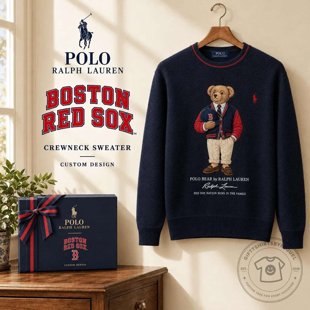 Boston Red Sox Polo Bear by Ralph Lauren Crewneck Sweatshirt